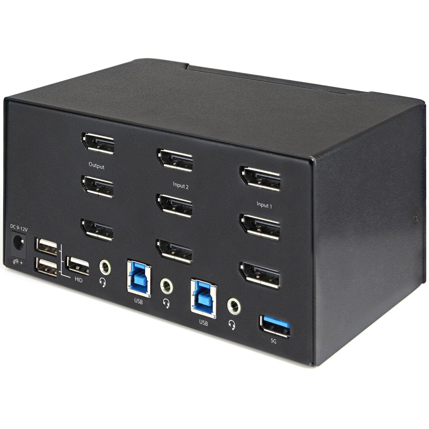 StarTech.com 2 Port Triple MonitorPort KVM Switch 4K 60Hz UHD HDR, DP 1.2 KVM Switch, 2-Pt USB 3.0 Hub, 4x USB HID, Audio, Hotkey - Image 4