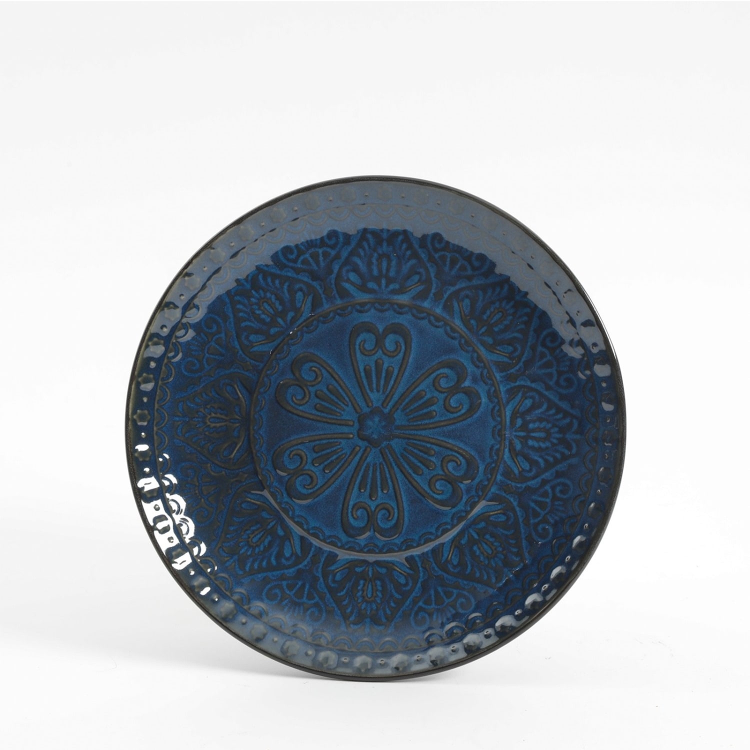 Gibson Elite Milanto 16-Piece Stoneware Dinnerware Set, Blue - Image 3
