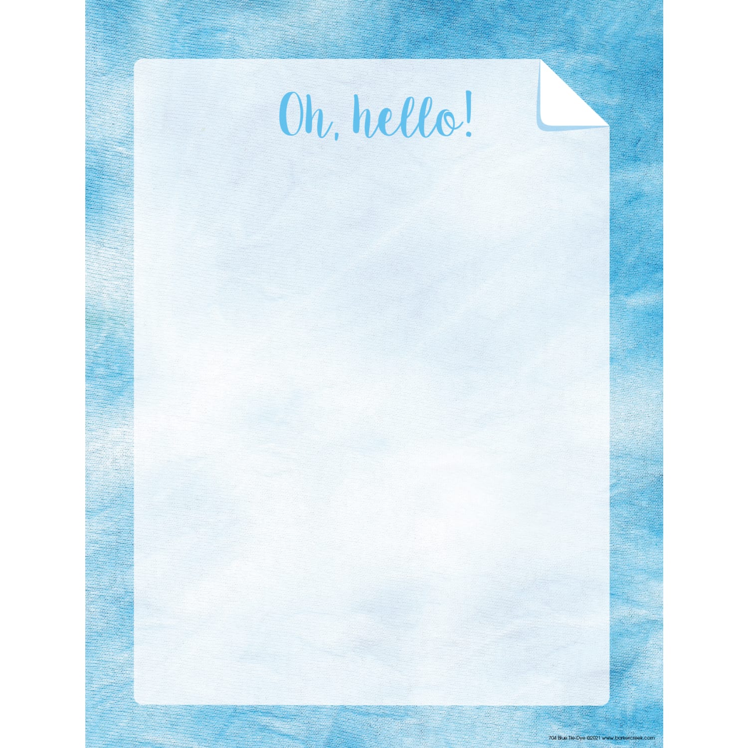 Barker Creek Designer Computer Paper, 8-1/2in x 11in, Blue/Purple/Lime/Pink Tie-Dye, 50 Sheets Per Pack, Case Of 4 Packs - Image 3