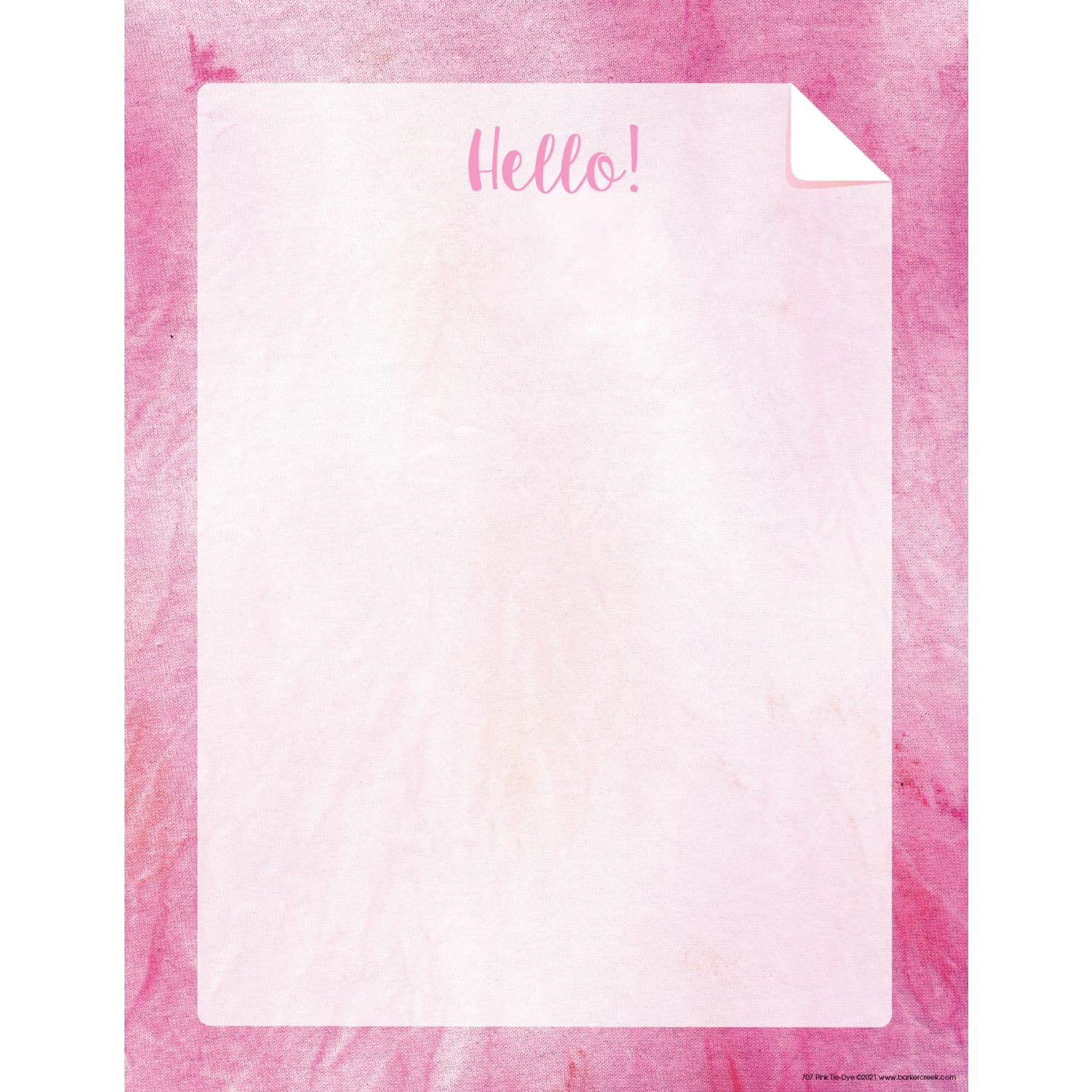 Barker Creek Designer Computer Paper, 8-1/2in x 11in, Blue/Purple/Lime/Pink Tie-Dye, 50 Sheets Per Pack, Case Of 4 Packs - Image 5