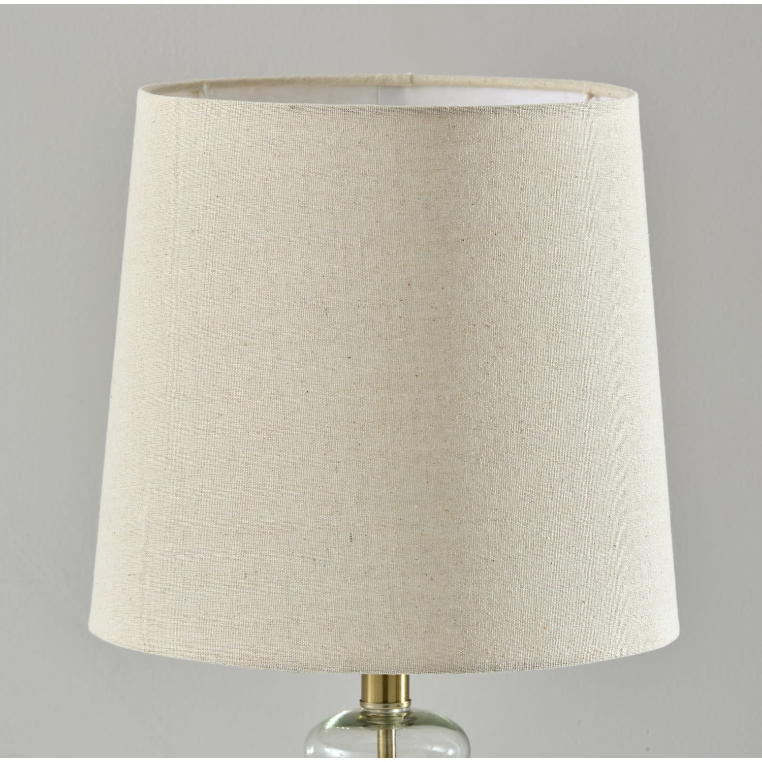 Adesso Simplee Sonata Table Lamp, 26inH, Tan Shade/Clear Base - Image 6