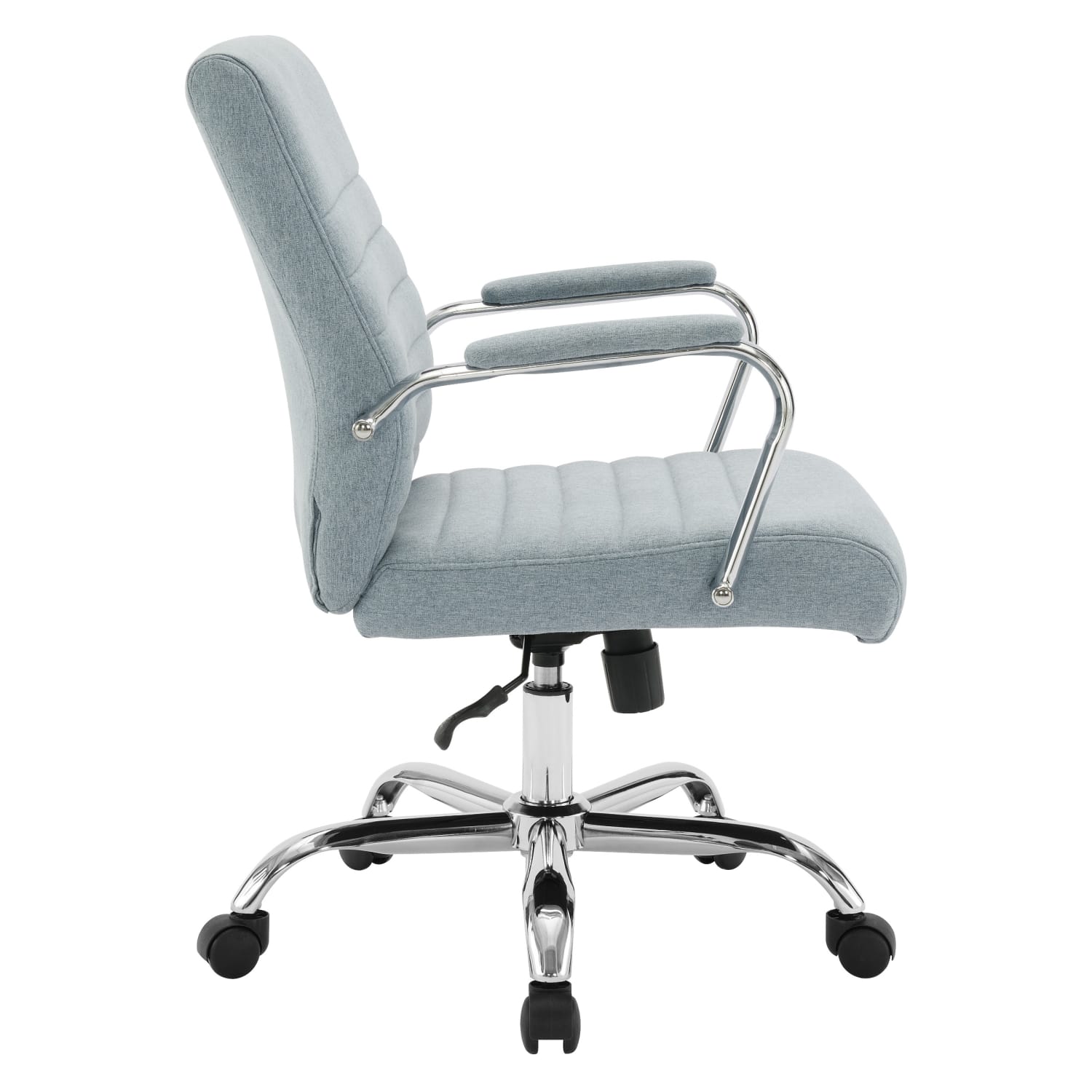 Office Star Ergonomic Fabric Mid-Back Office Task Chair, Blue - Image 3