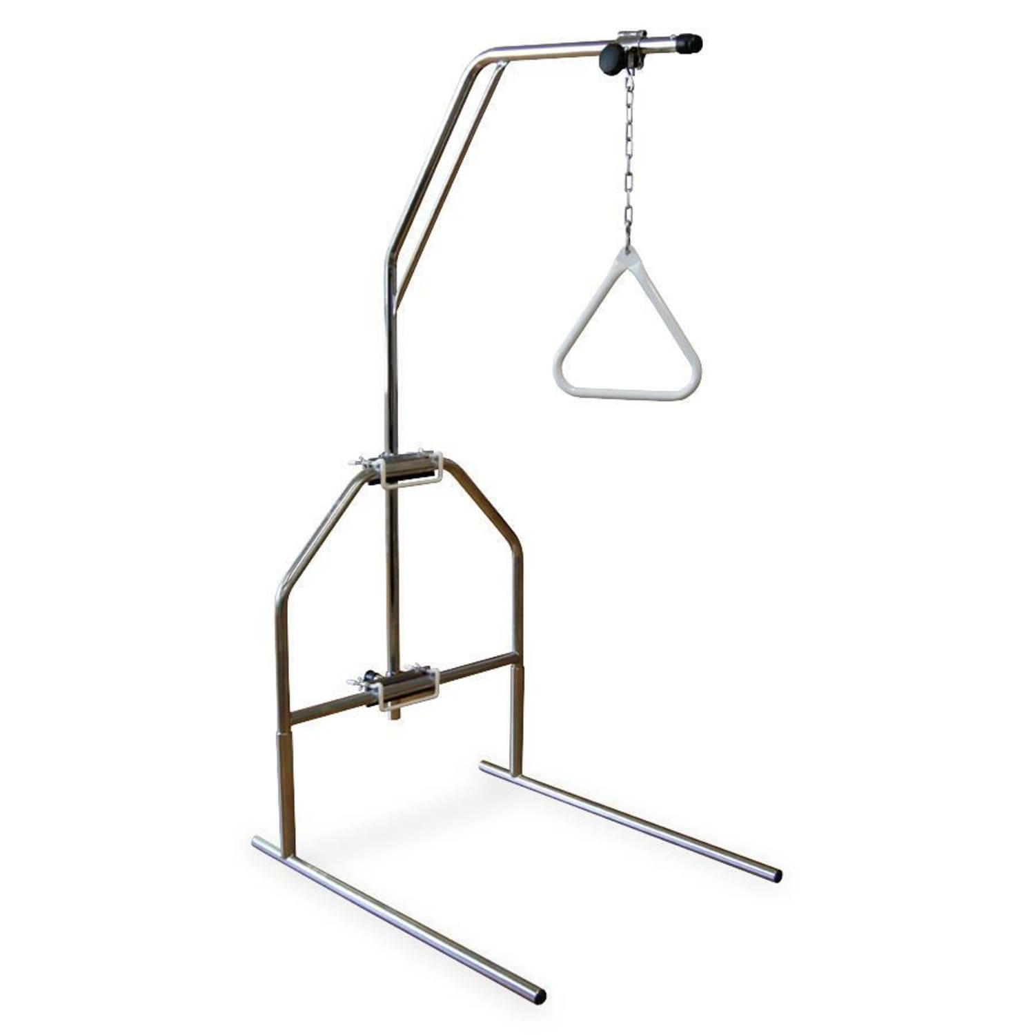 Medline Standard Trapeze Bar, Base Only, Chrome - Image 3