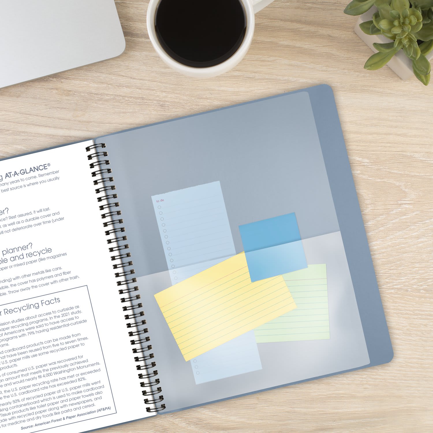 AT-A-GLANCE Contemporary 2026 Monthly Planner, Drizzle, Large, 9in x 11in - Image 6