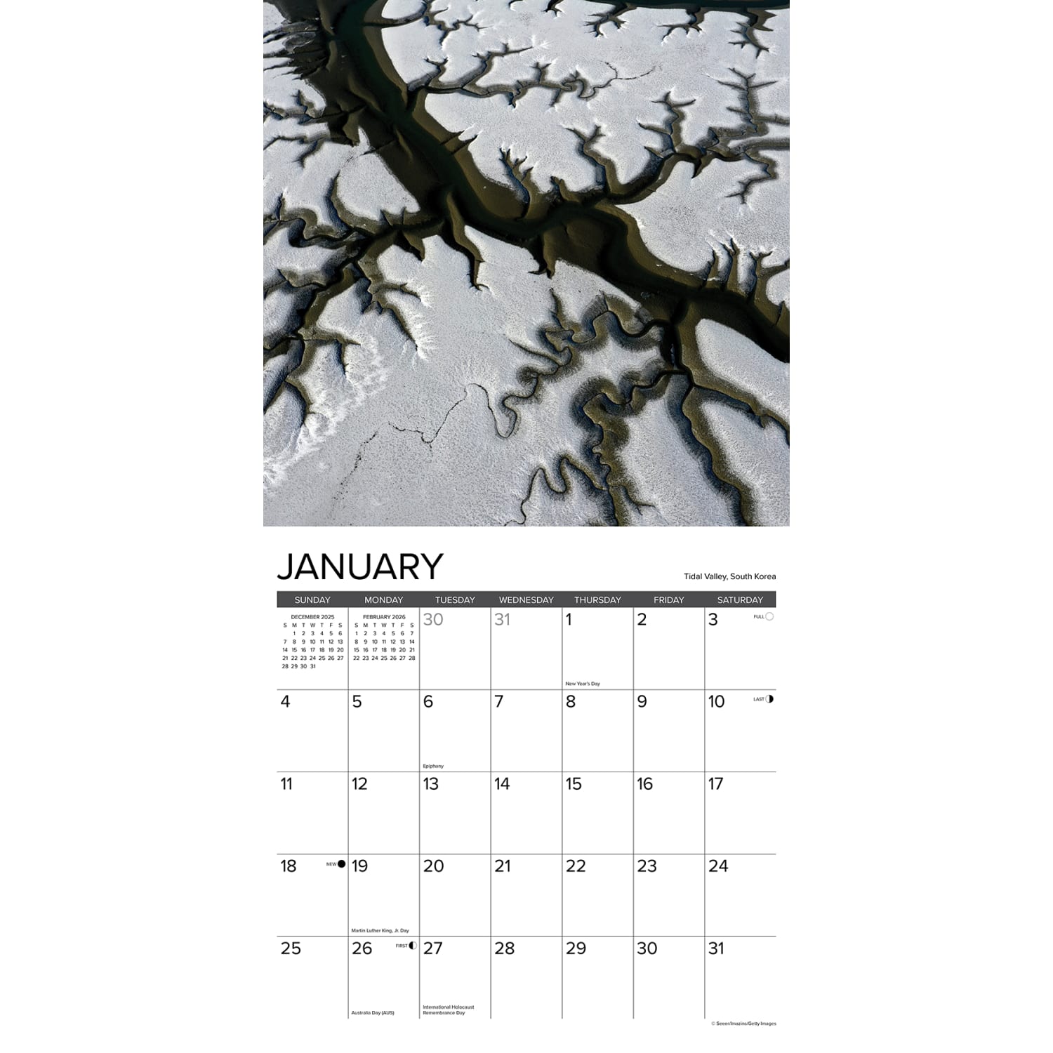 2026 Willow Creek Press Scenic Monthly Wall Calendar, 12in x 12in, View From Above, January To December, 56226 - Image 3
