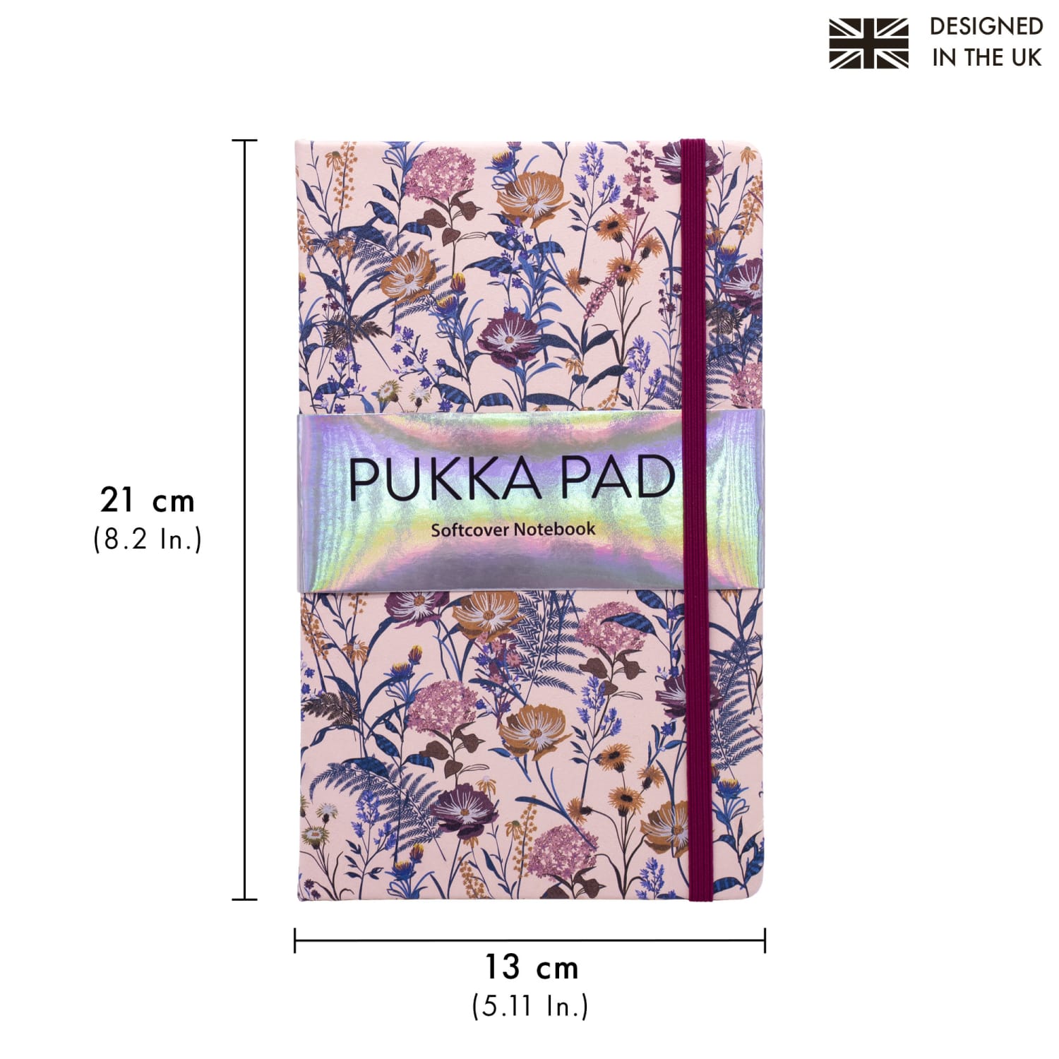 Pukka Pads Bloom Softcover Notebook With Pocket, Black, Pack 3 - Image 3