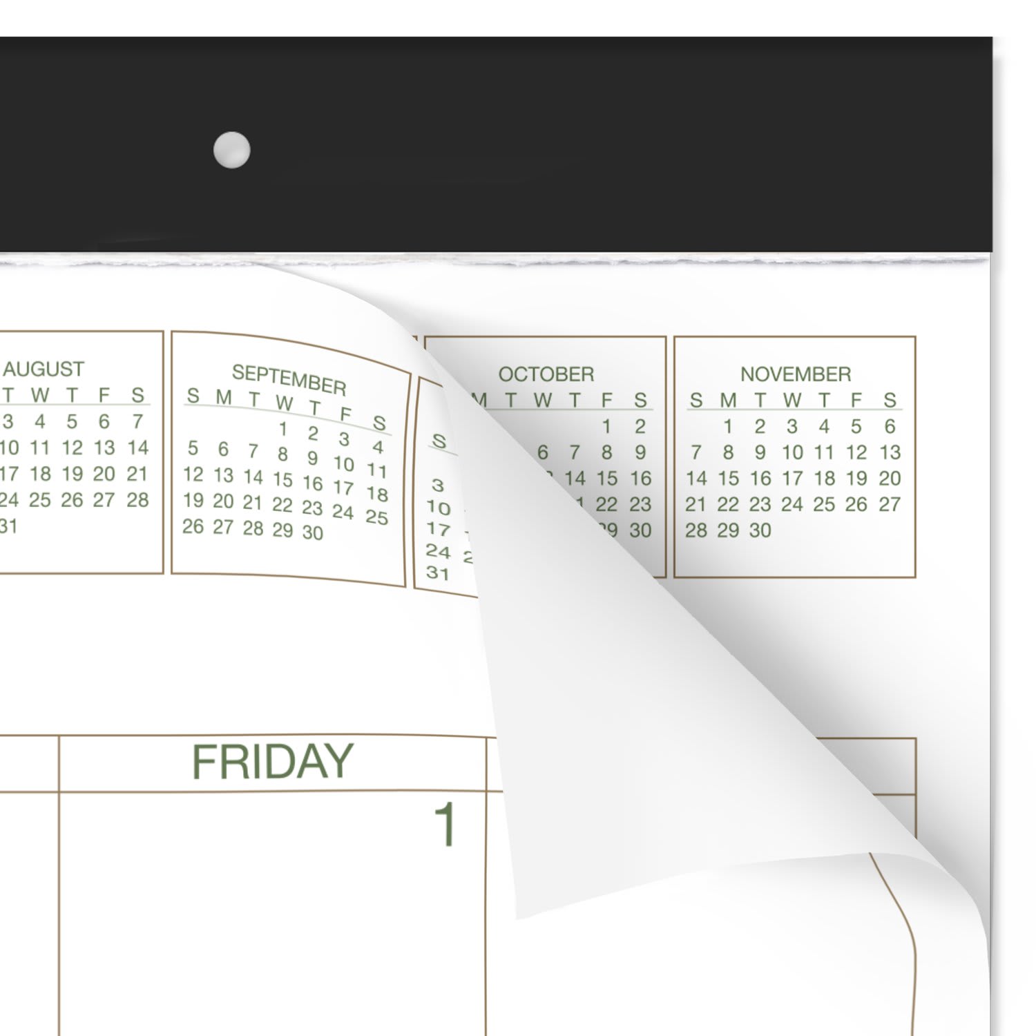 AT-A-GLANCE 2027 Two Color Monthly Desk Pad Calendar, Standard, 21 3/4in x 17in - Image 6
