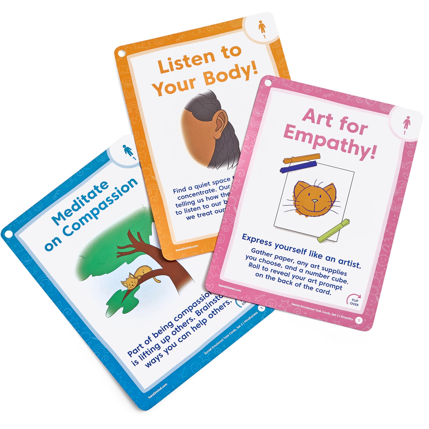 Hand2Mind Social-Emotional Task Cards, Grades 3 to 8, Set Of 64 Cards - Image 3