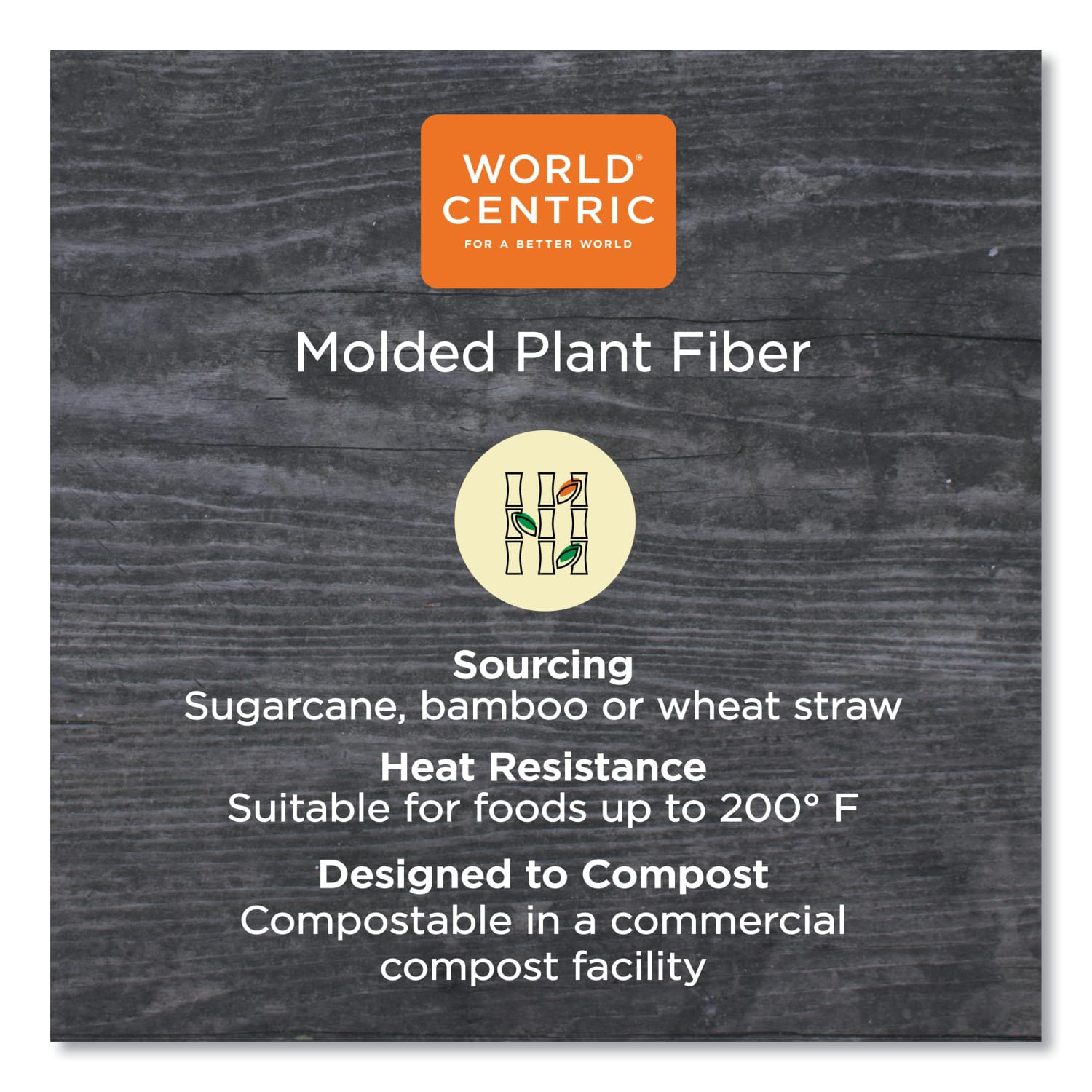 World Centric Fiber Lids for Fiber Containers, 7.8 x 10.1 x 0.5, Natural, Paper, 400/Carton - Image 3