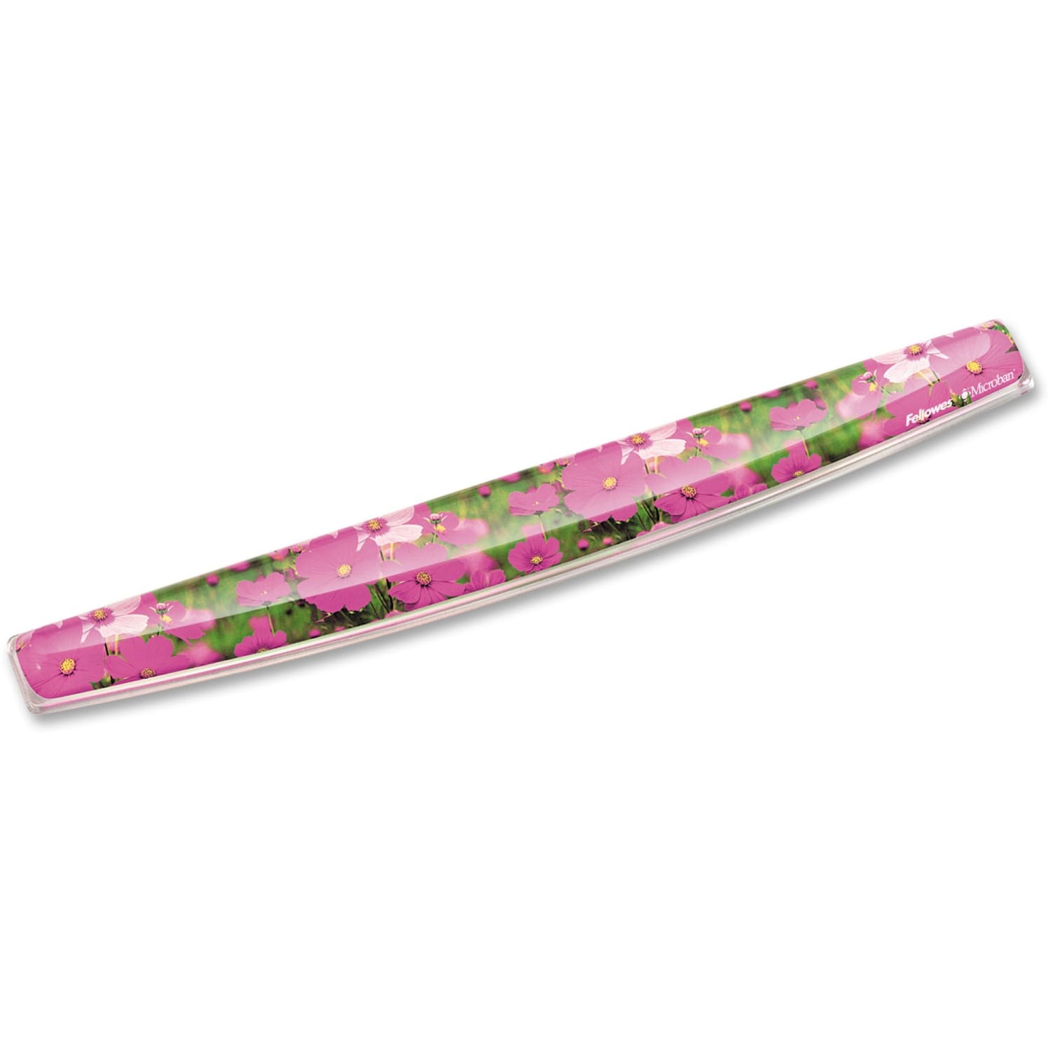 Fellowes Photo Gel Keyboard Wrist Rest with Microban Protection, Pink Flowers - Image 4
