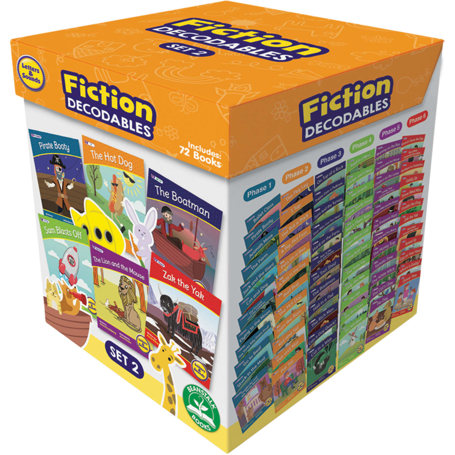 Beanstalk Books Letters & Sounds Fiction Decodables Boxed Set, Set 2 - Image 3