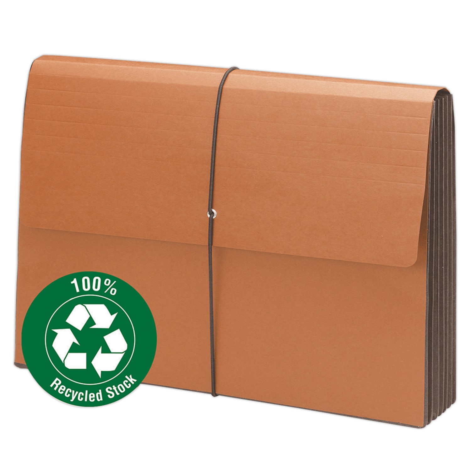 Smead Wallets, 5 1/4in Expansion, Legal Size, 100% Recycled, Redrope, Pack Of 10 - Image 3