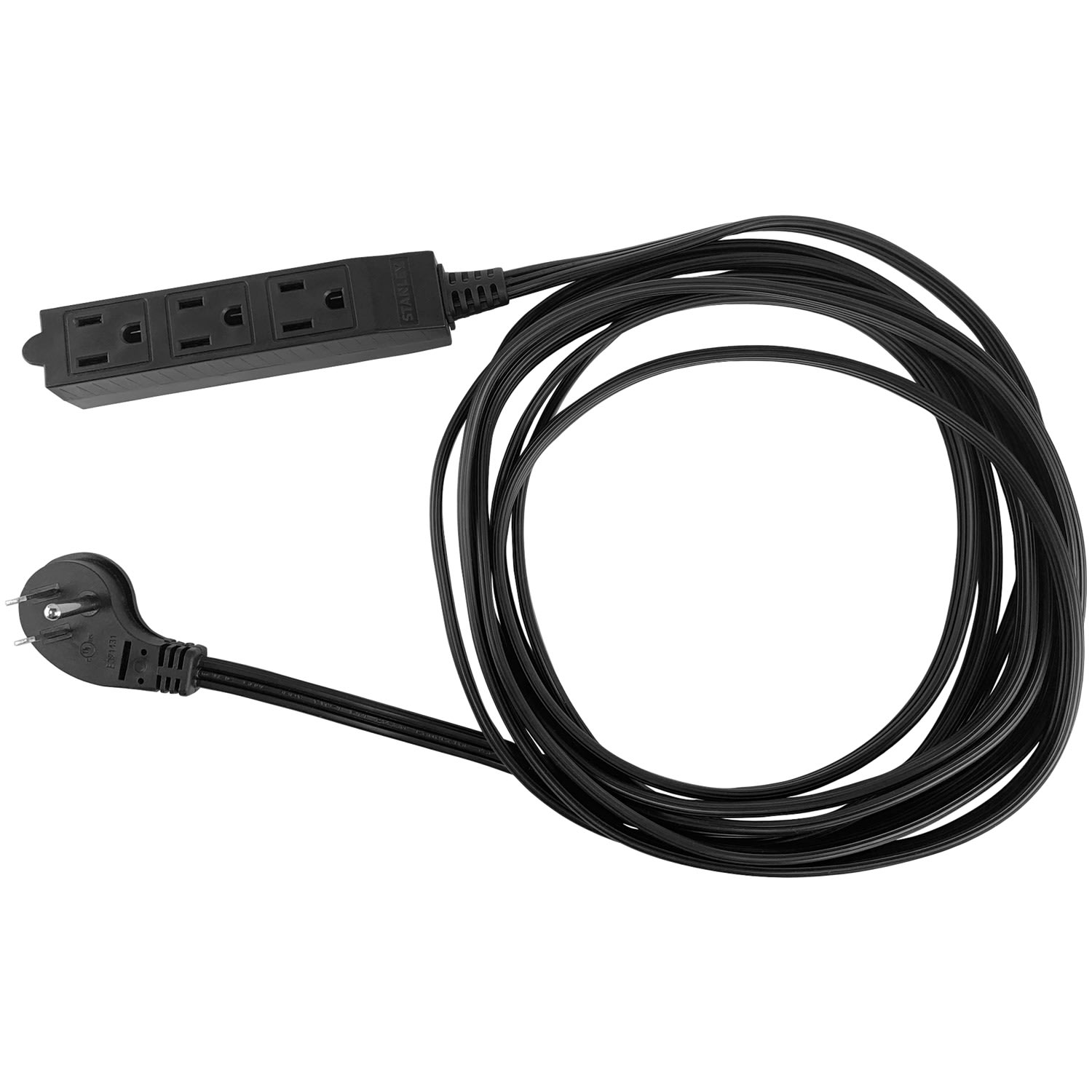 Stanley CordMax 31132 3-Outlet Indoor Extension Cord, 15ft, Black - Image 4