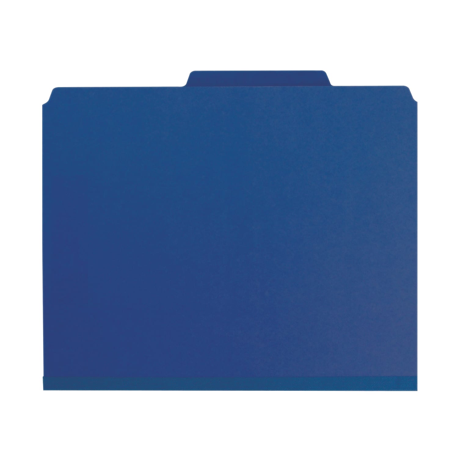 Smead Pressboard Classification Folders With Pocket-Style Divider And SafeSHIELD Fastener, Letter Size, 100% Recycled, Dark Blue, Box of 10 - Image 3