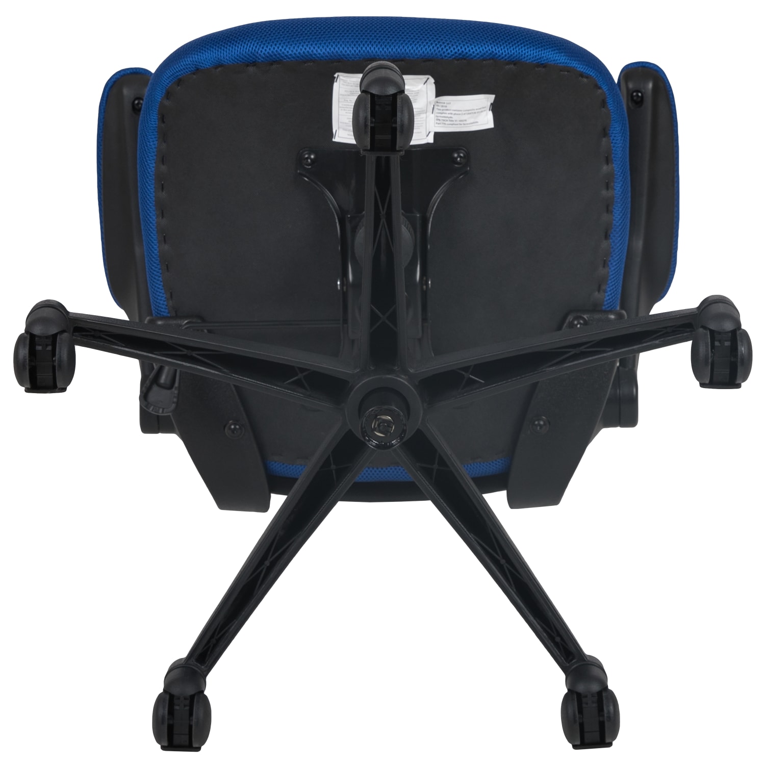 Flash Furniture Mesh Mid Back Swivel Task Chair With Flip Up Arms BlueBlack PopularChairscom