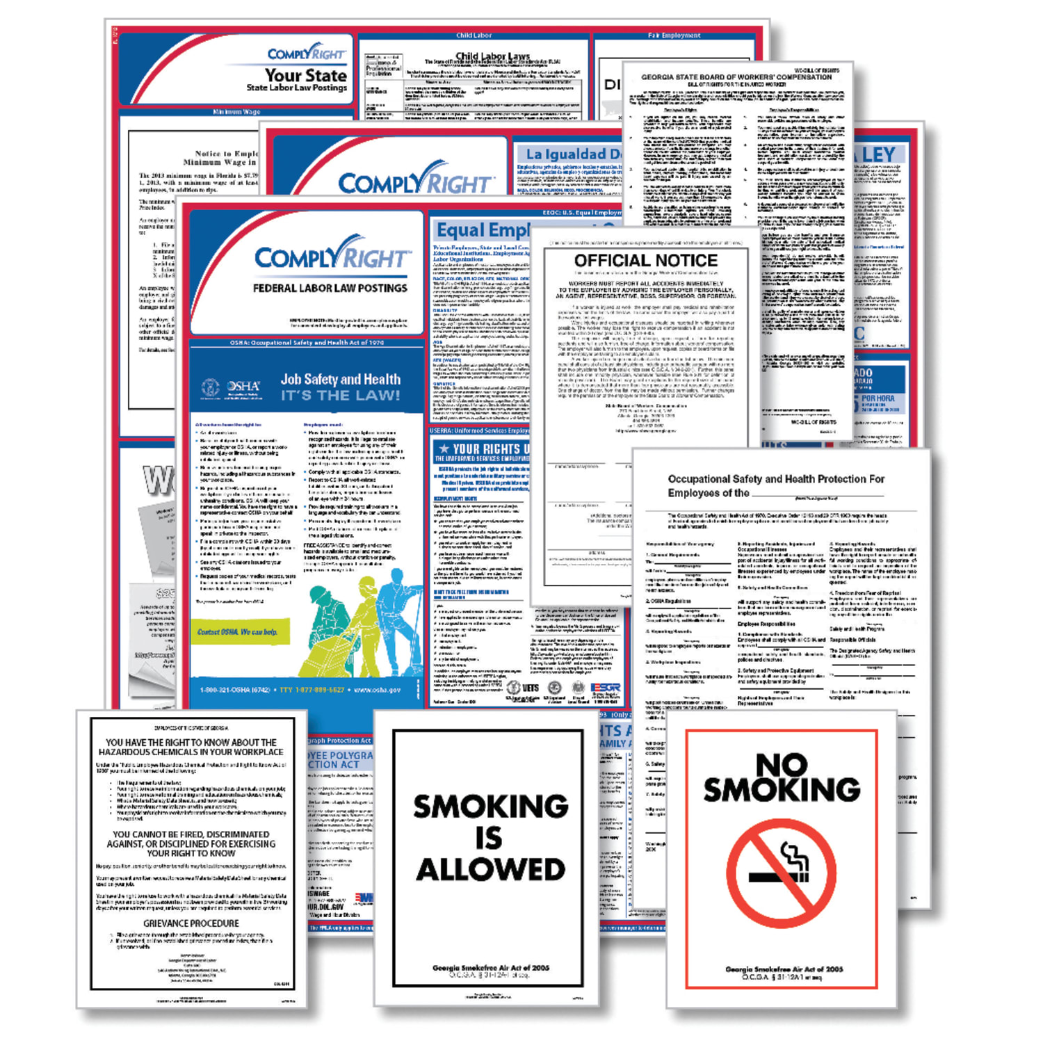 ComplyRight Public Sector Federal (Bilingual) And State (English) Poster Set, Nebraska - Image 4