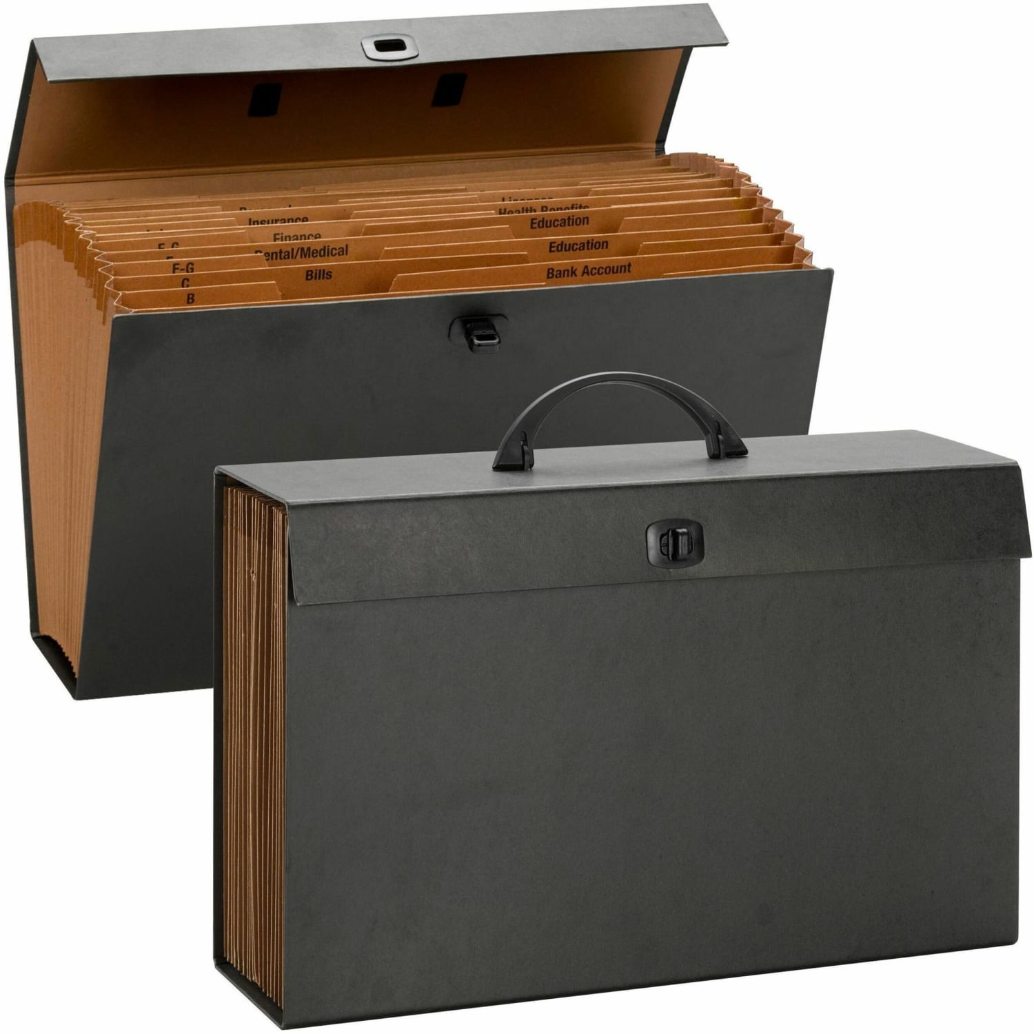 Smead A-Z And Subject Case File, 19 Pockets, Legal Size, 30% Recycled, Black - Image 3