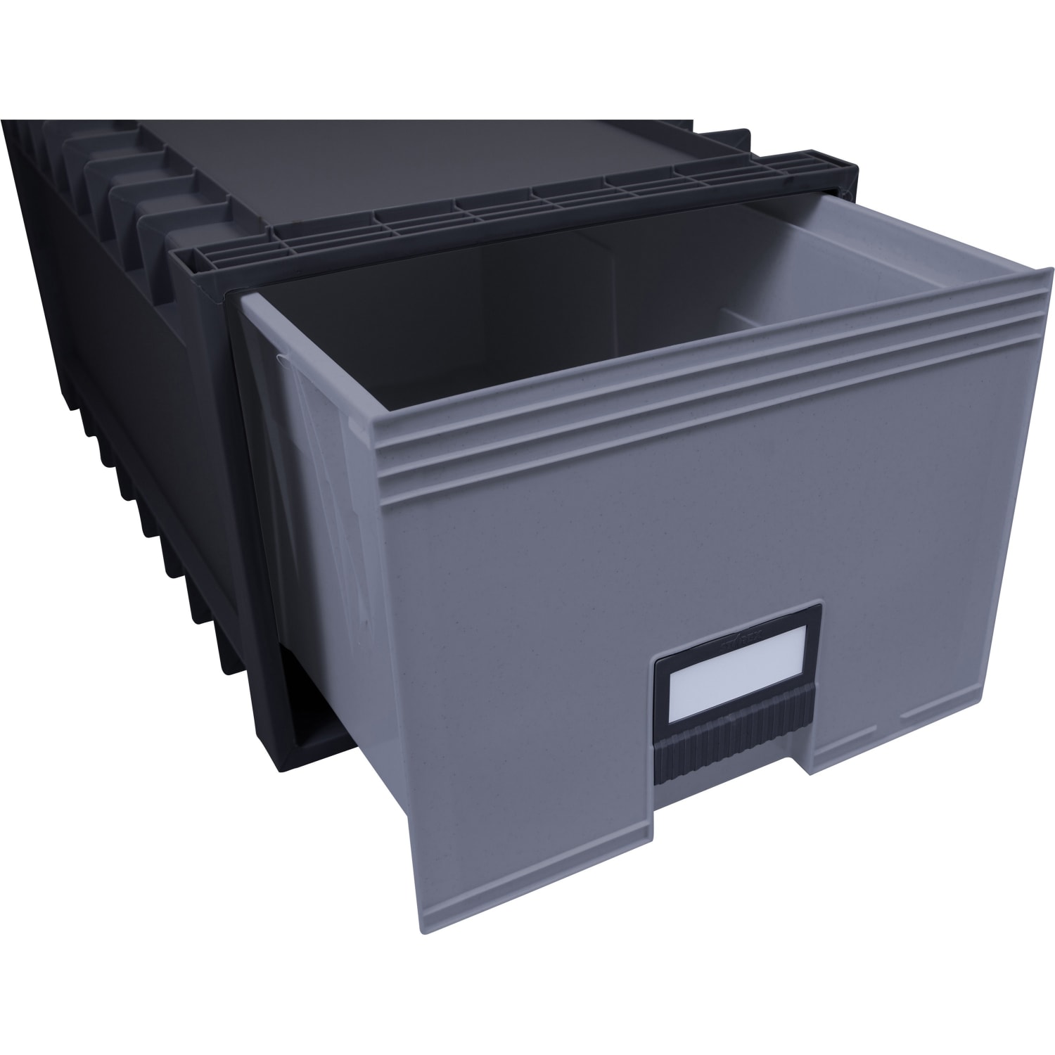 Storex Archive Files Storage Box 50% Recycled, Black/Gray - Image 3