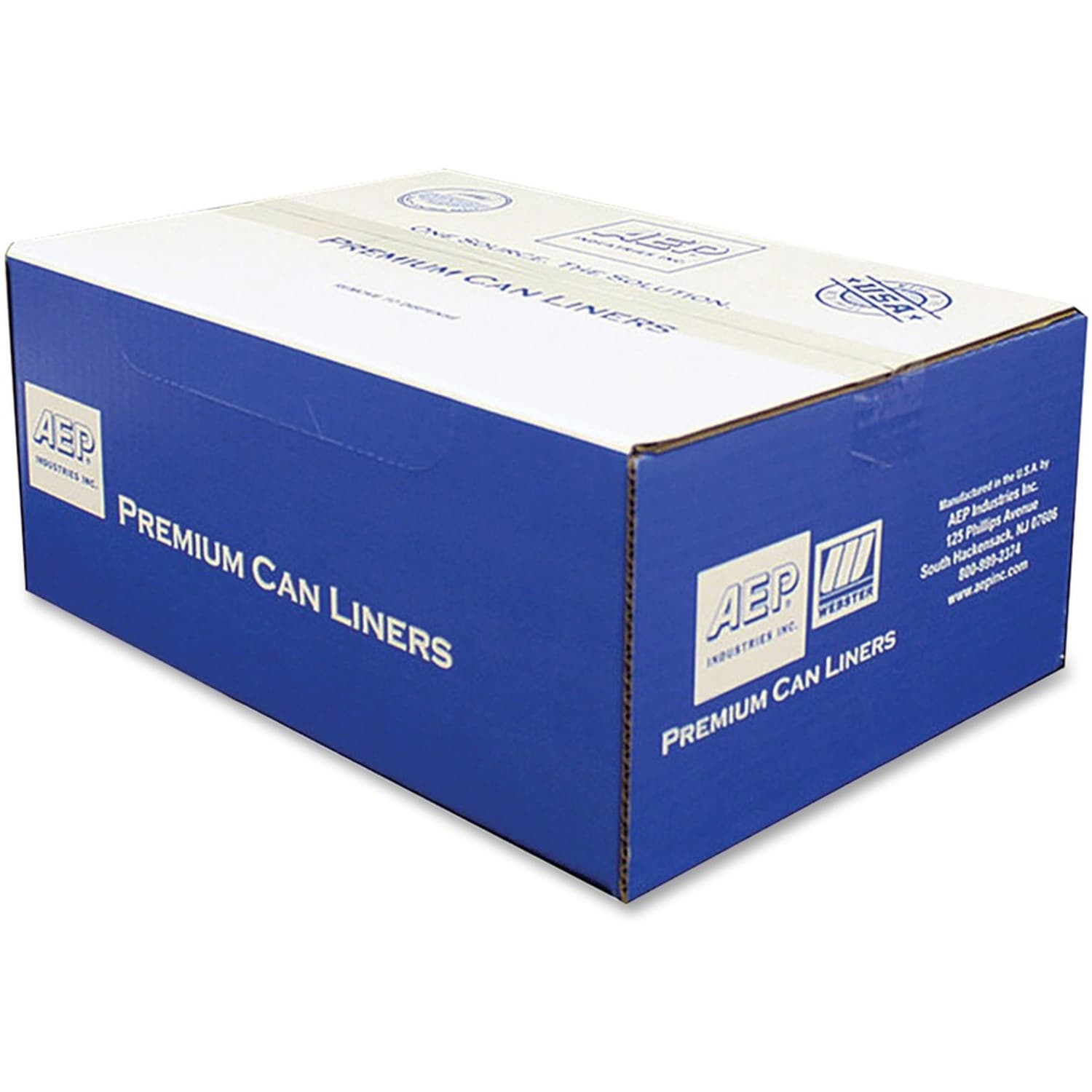Webster 0.01 mil Trash Bags, 56 gal, 43inH x 43inW, Natural, 200 Bags - Image 3