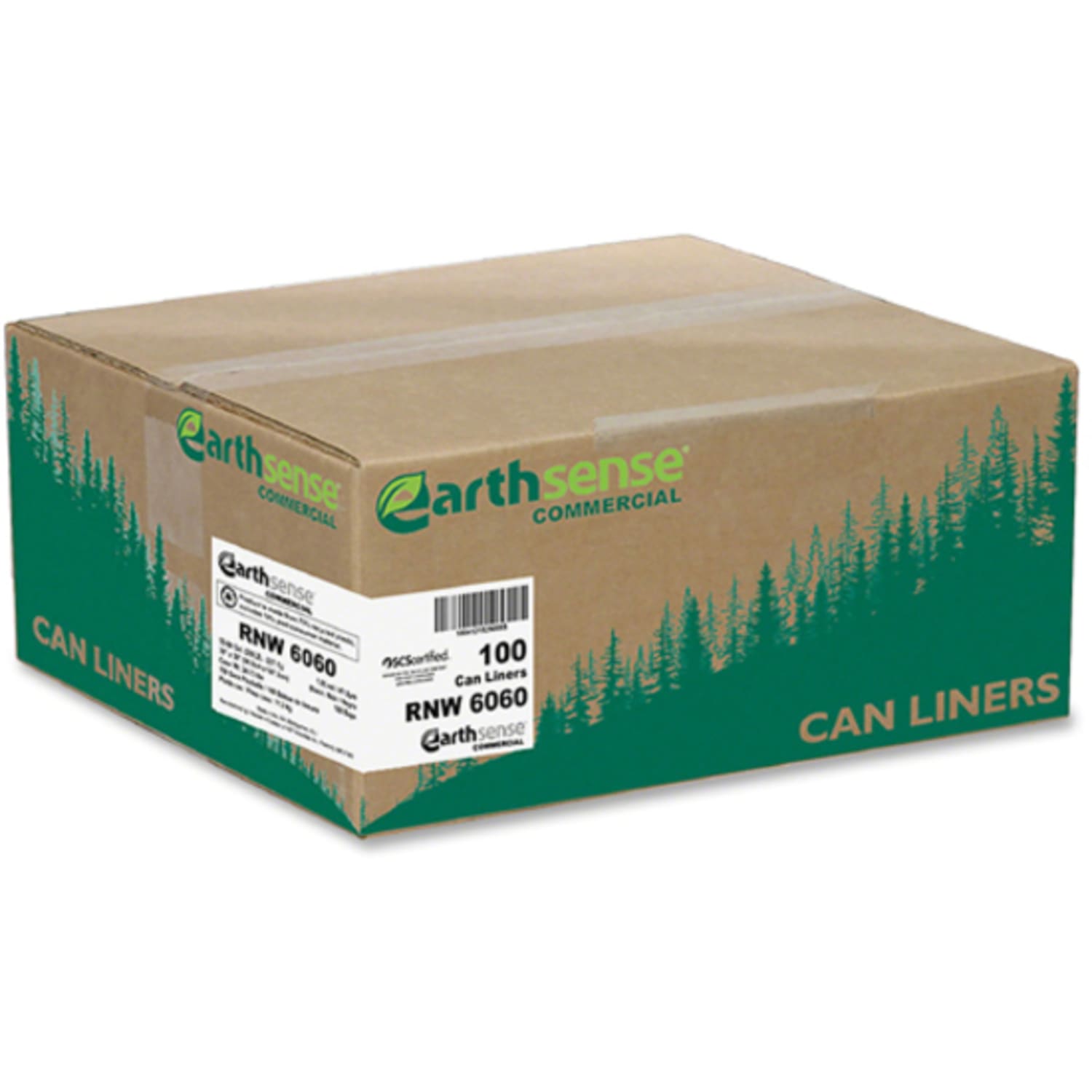 Berry Reclaim Heavy-Duty Recycled Can Liners - Extra Large Size - 60 gal Capacity - 38inx 58inx1.65 mil (42 Micron) Thickness - RNW6060 - Image 3