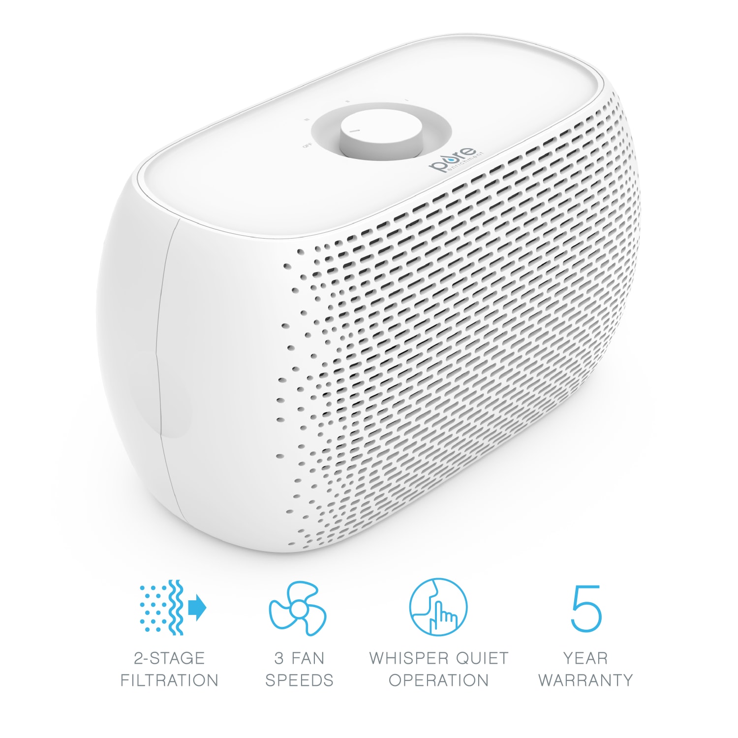 Pure Enrichment PureZone Breeze HEPA Tabletop 2-in-1 Air Purifier, 86 Sq. Ft. Coverage - Image 6