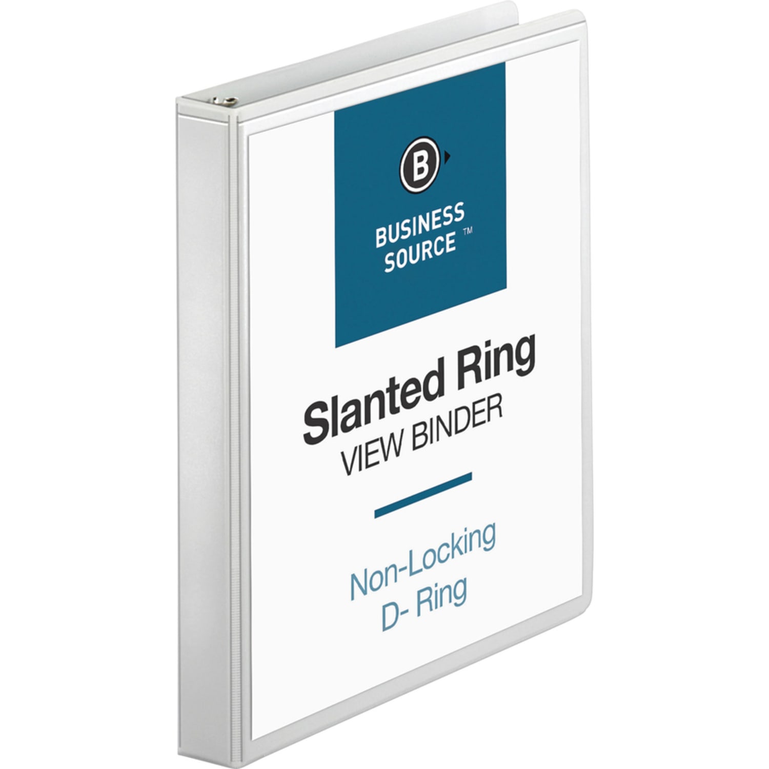 Business Source Basic D-Ring White View Binders, 1in Ring, 8 1/2in x 11in, White - Image 6