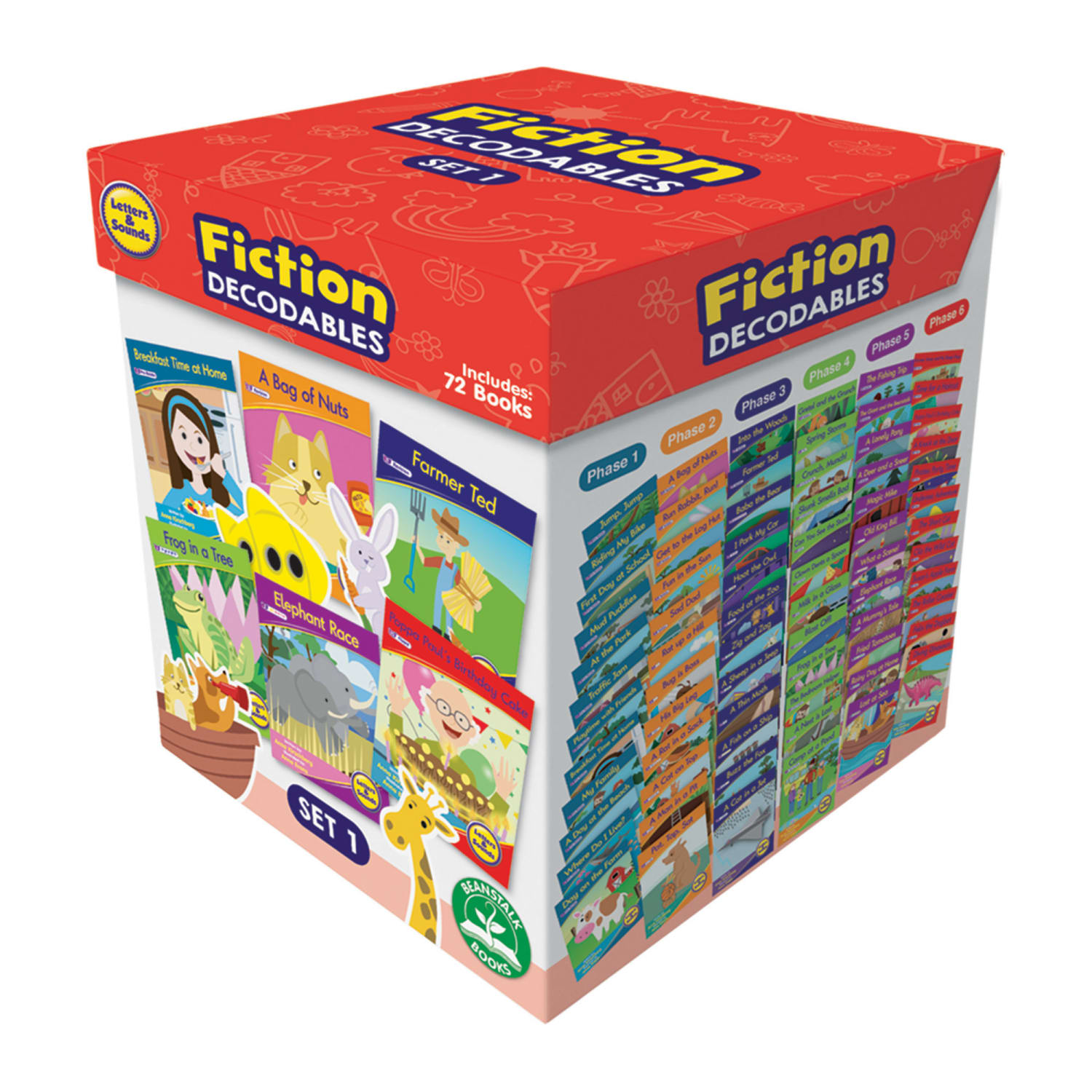 Beanstalk Books Letters & Sounds Fiction Decodables Boxed Set, Set 1 - Image 3