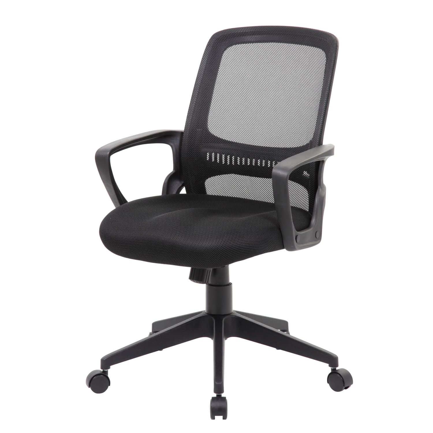 Boss Office Products Mesh Task Chair With Loop Arms, Black - Image 3