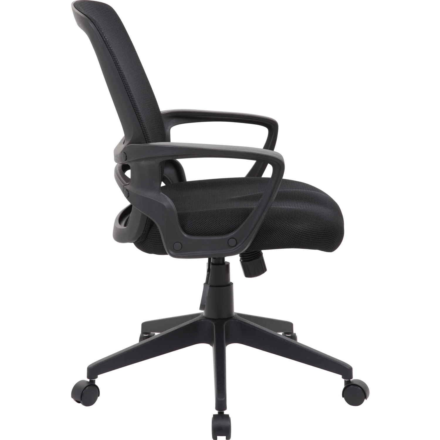 Boss Office Products Mesh Task Chair With Loop Arms 37in39in Black PopularChairscom Boss Office Products Mesh Task Chair With Loop Arms 37in 39in Black PopularChairscom