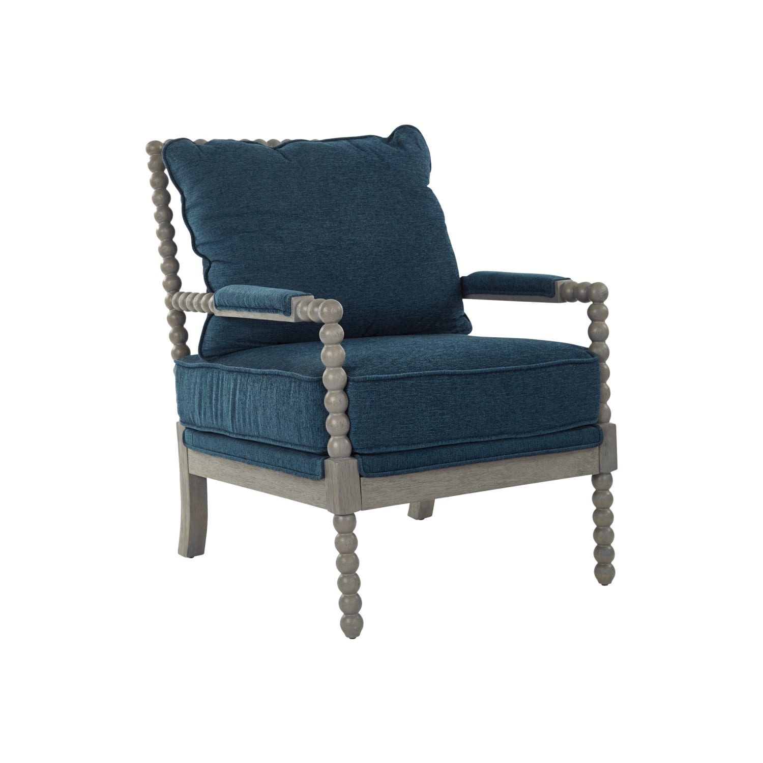 Office Star Abbott Chair, Azure/Brushed Gray - Image 5