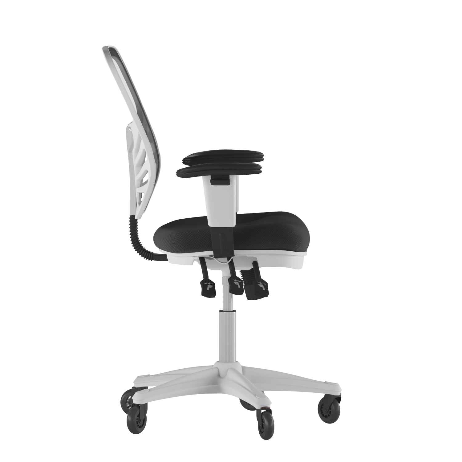 Flash Furniture Nicholas Ergonomic Mesh MidBack Multifunction Executive Swivel Office Chair BlackWhite PopularChairscom Flash Furniture Nicholas Ergonomic Mesh Mid Back Multifunction Executive Swivel Office Chair BlackWhite PopularChairscom