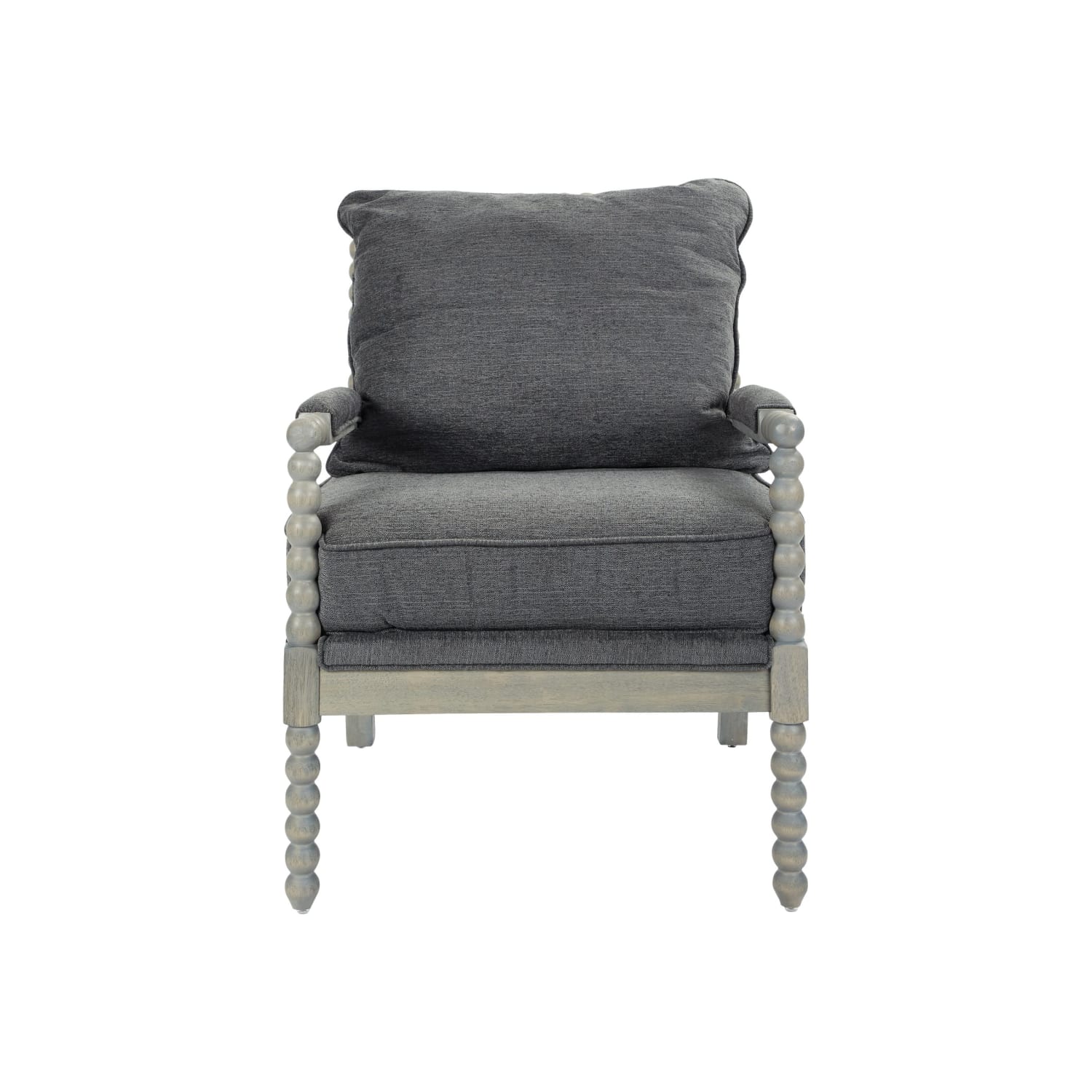 Office Star Abbott Chair, Charcoal/Brushed Gray - Image 3