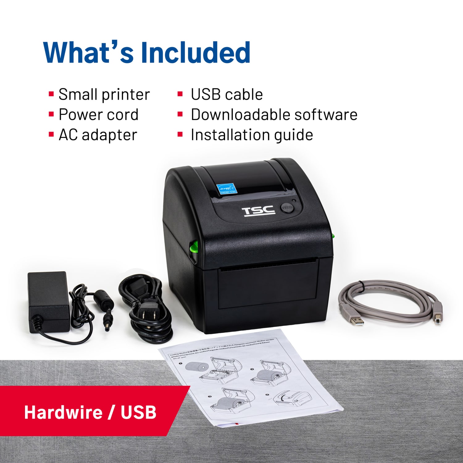 TSC THE SMARTER CHOICE DA210 Desktop Direct Thermal Label Printer - Image 5