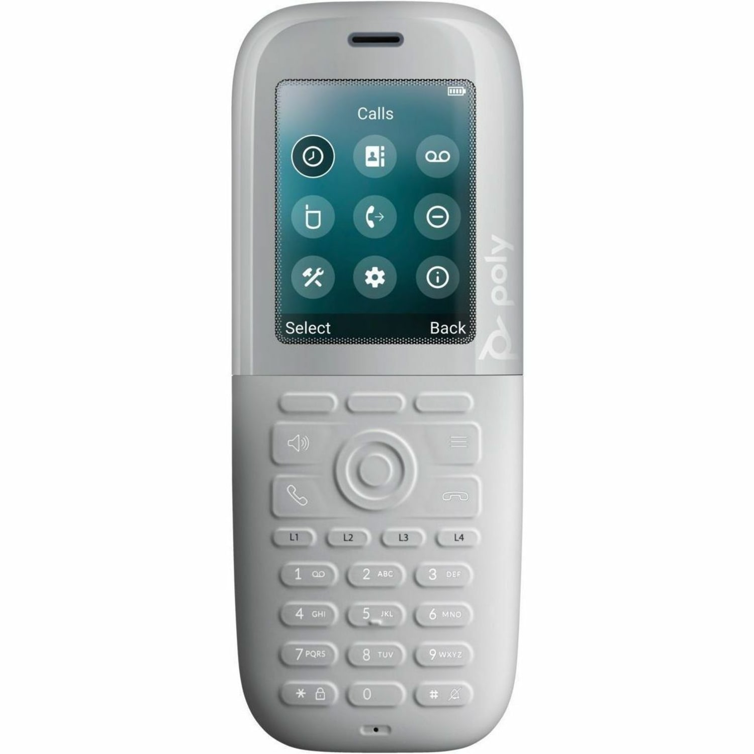 Poly Rove 40 DECT Phone Handset - Cordless - DECT, Bluetooth - 2.4in Screen Size - Audio - Headset Port - 18 Hour Battery Talk Time - White - Image 3