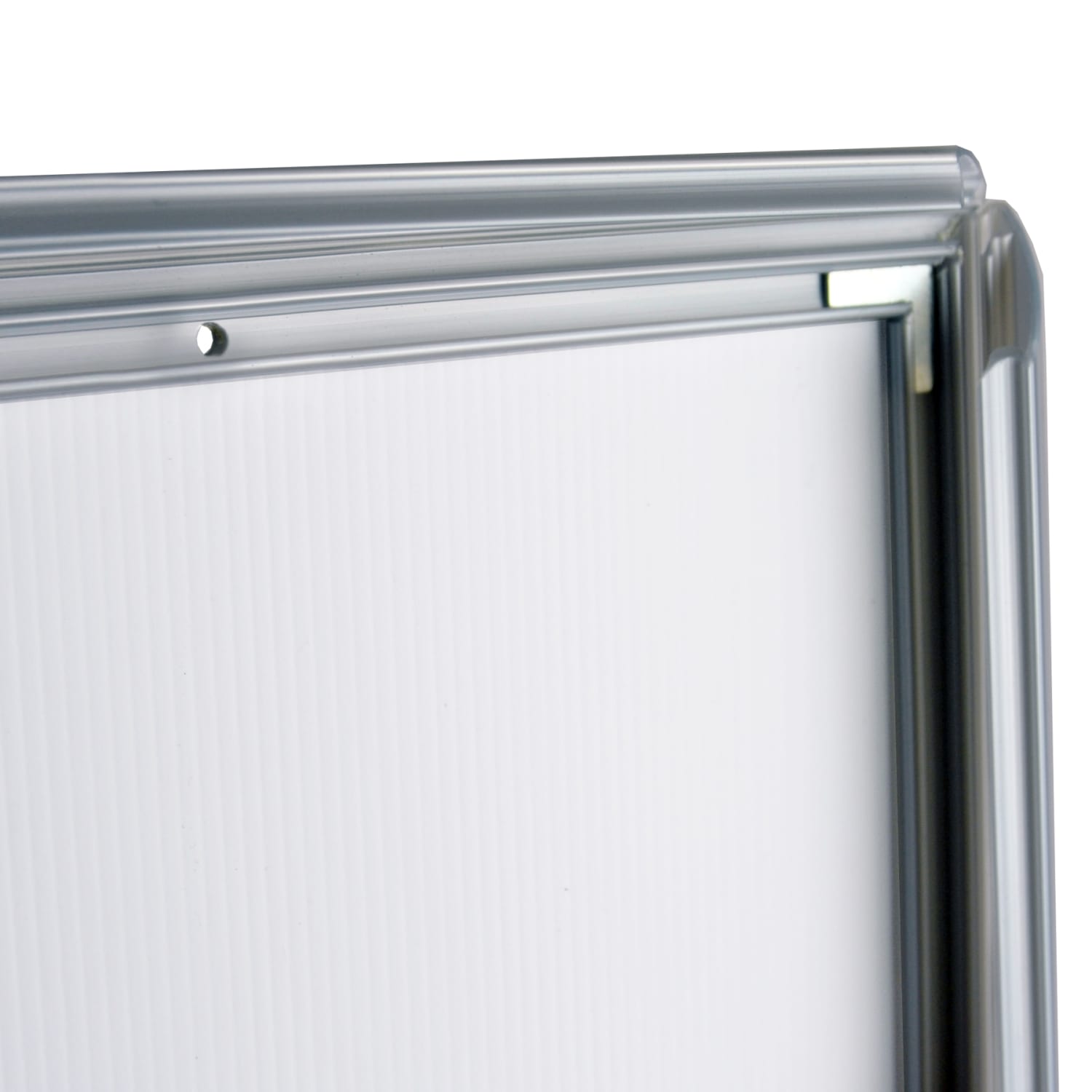Azar Displays Wall Snap Poster Frame Vertical/Horizontal Sign Holder, 30inH x 20inW x 3/4inD, Silver - Image 4