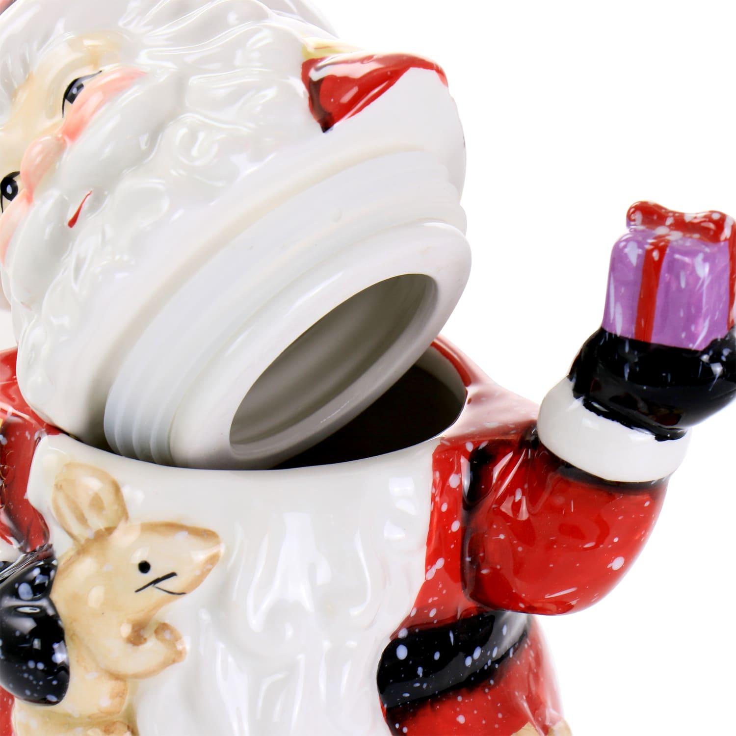 Gibson Home Old Santa Cookie Jar, 9-1/4inH x 7inW x 6-1/4inD, Multicolor - Image 5