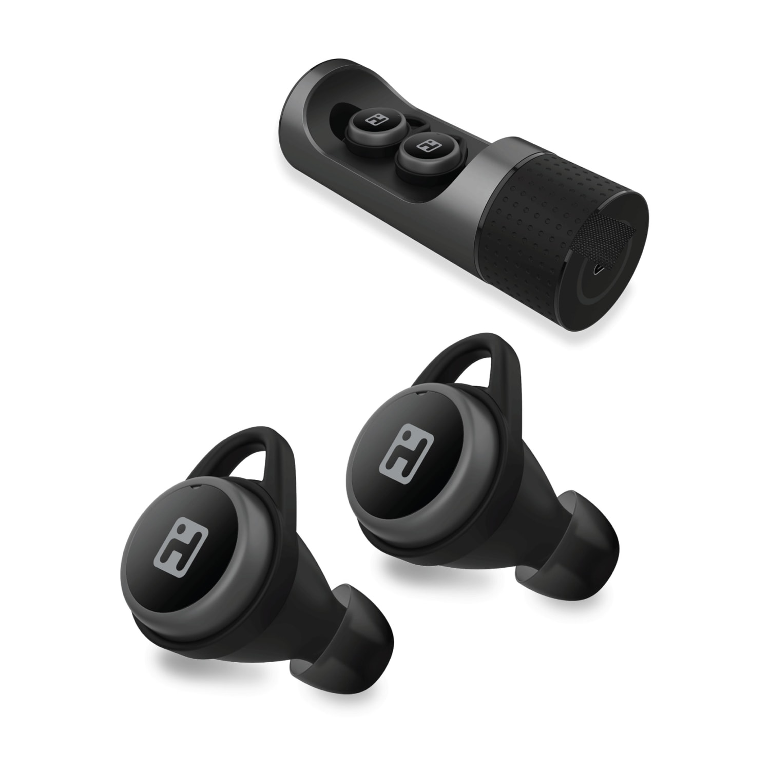 iHome AX-50 True Wireless Bluetooth In-Ear Earbuds, Black