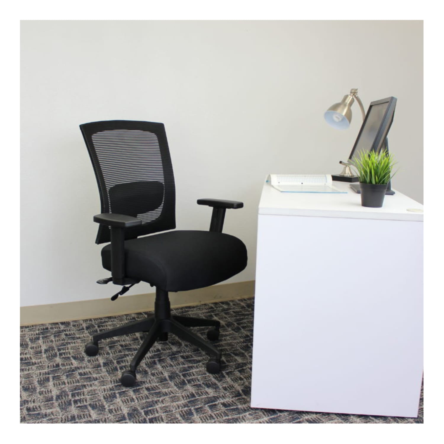 Boss Office Products Mesh Back 3 Paddle Task Chair BlackGray PopularChairscom