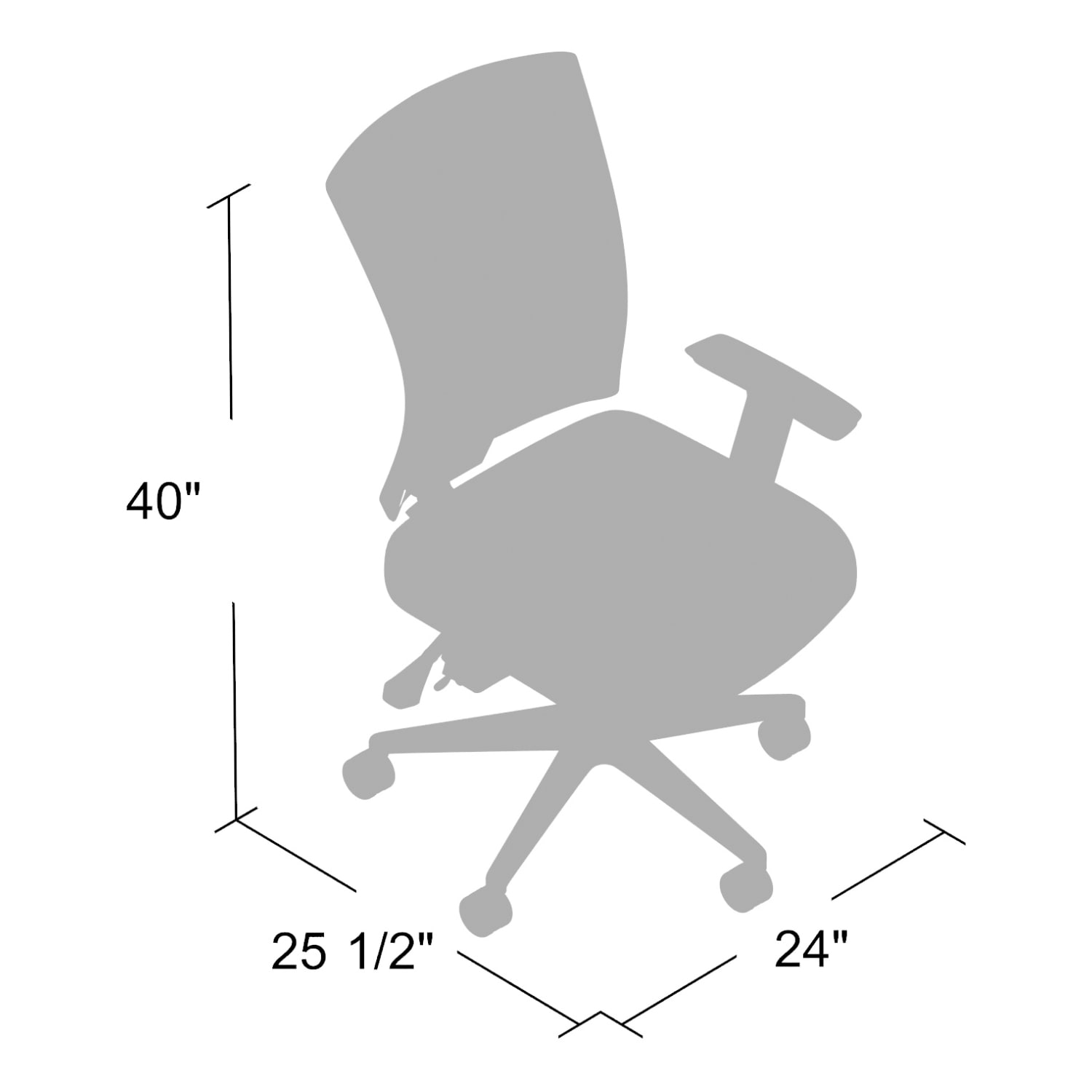 Boss Office Products Mesh Back 3 Paddle Task Chair BlackGray PopularChairscom