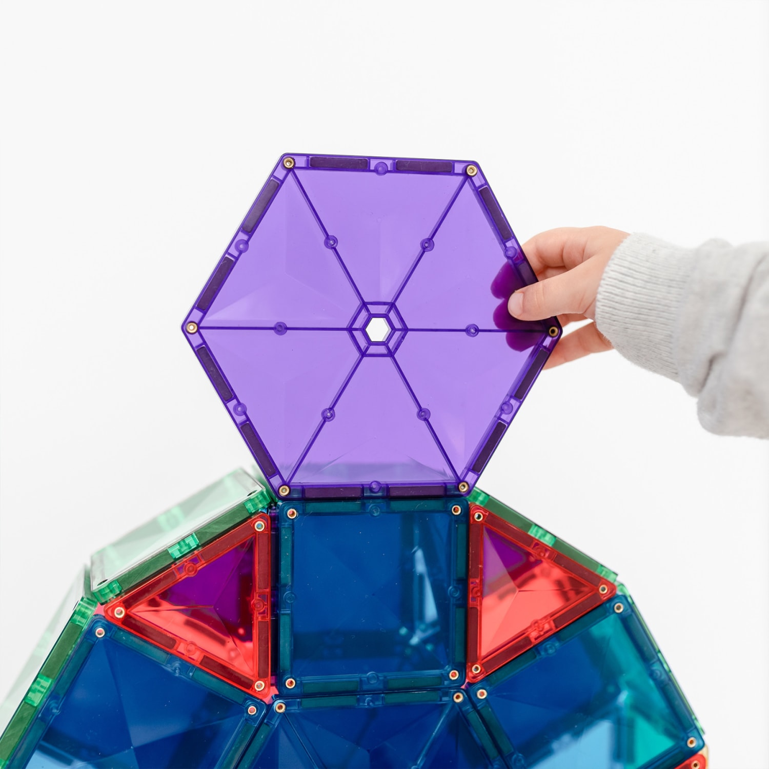Connetix Magnetic Tiles Rainbow Mega Pack, 212 Pieces - Image 6