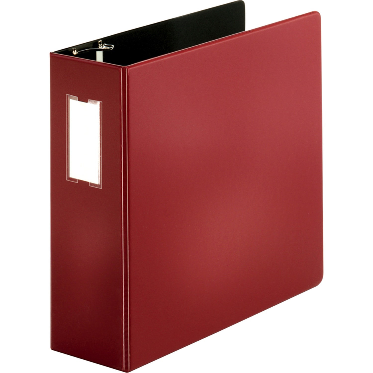 Business Source Slanted D-Ring Binders, 4in Ring, Burgundy - Image 4
