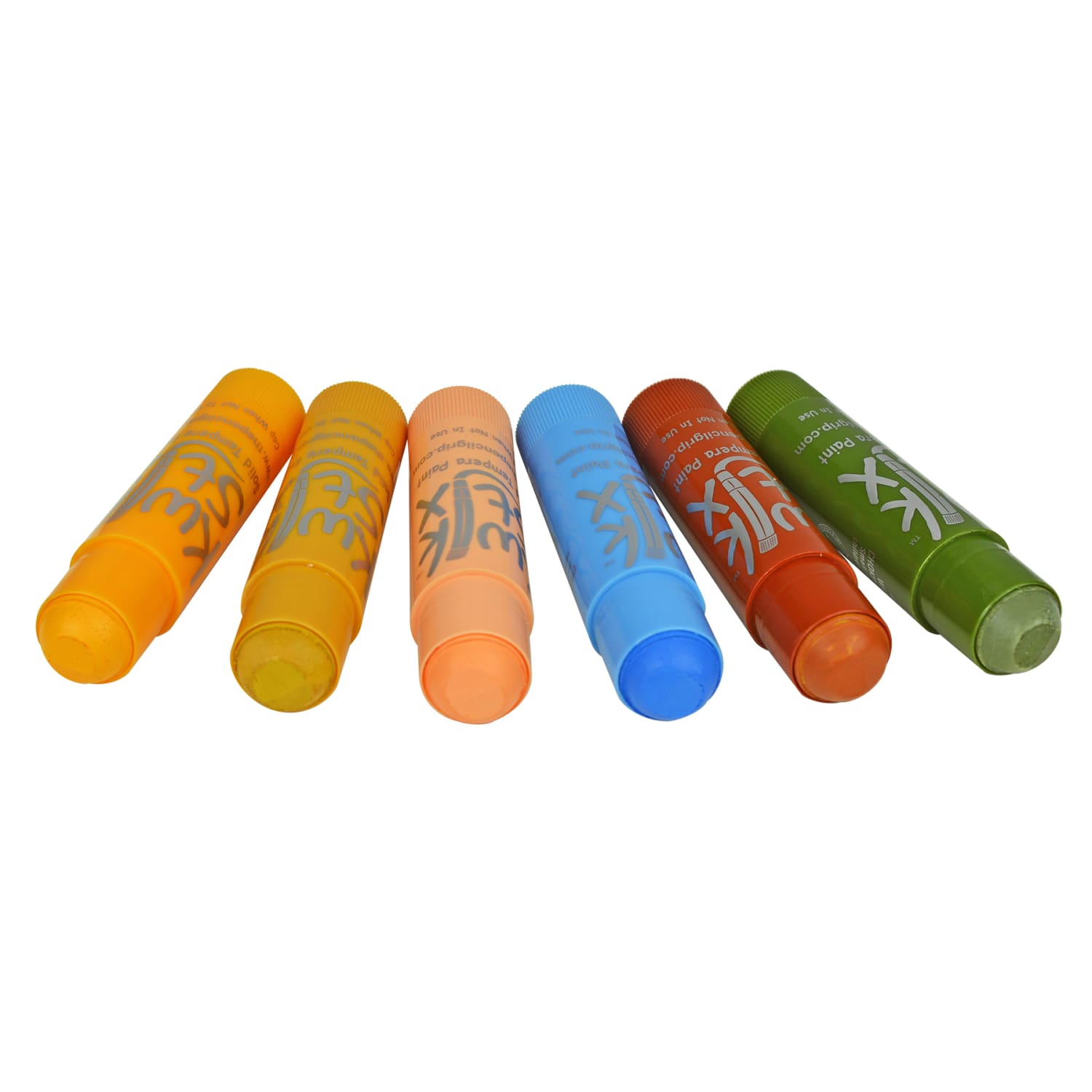 The Pencil Grip Kwik Stix Solid Tempera Paint Sticks, Earth Tones, 6 Sticks Per Pack, Set Of 3 Packs - Image 4