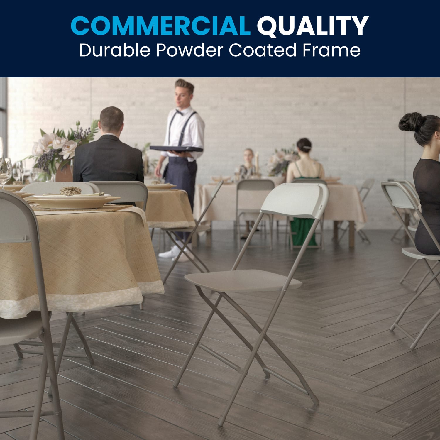 Flash Furniture Hercules Series Folding Chairs Beige Pack Of 4 Chairs PopularChairscom