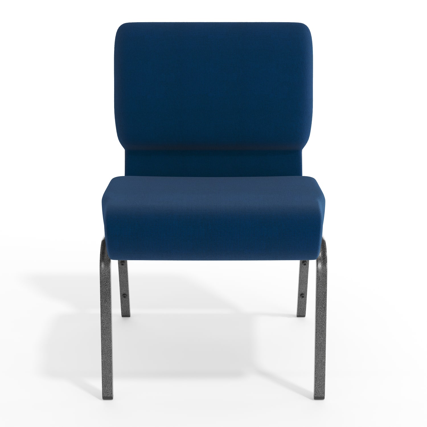 Flash Furniture HERCULES Series 21inW Stackable Church Chair, Navy Blue/Silvervein - Image 11
