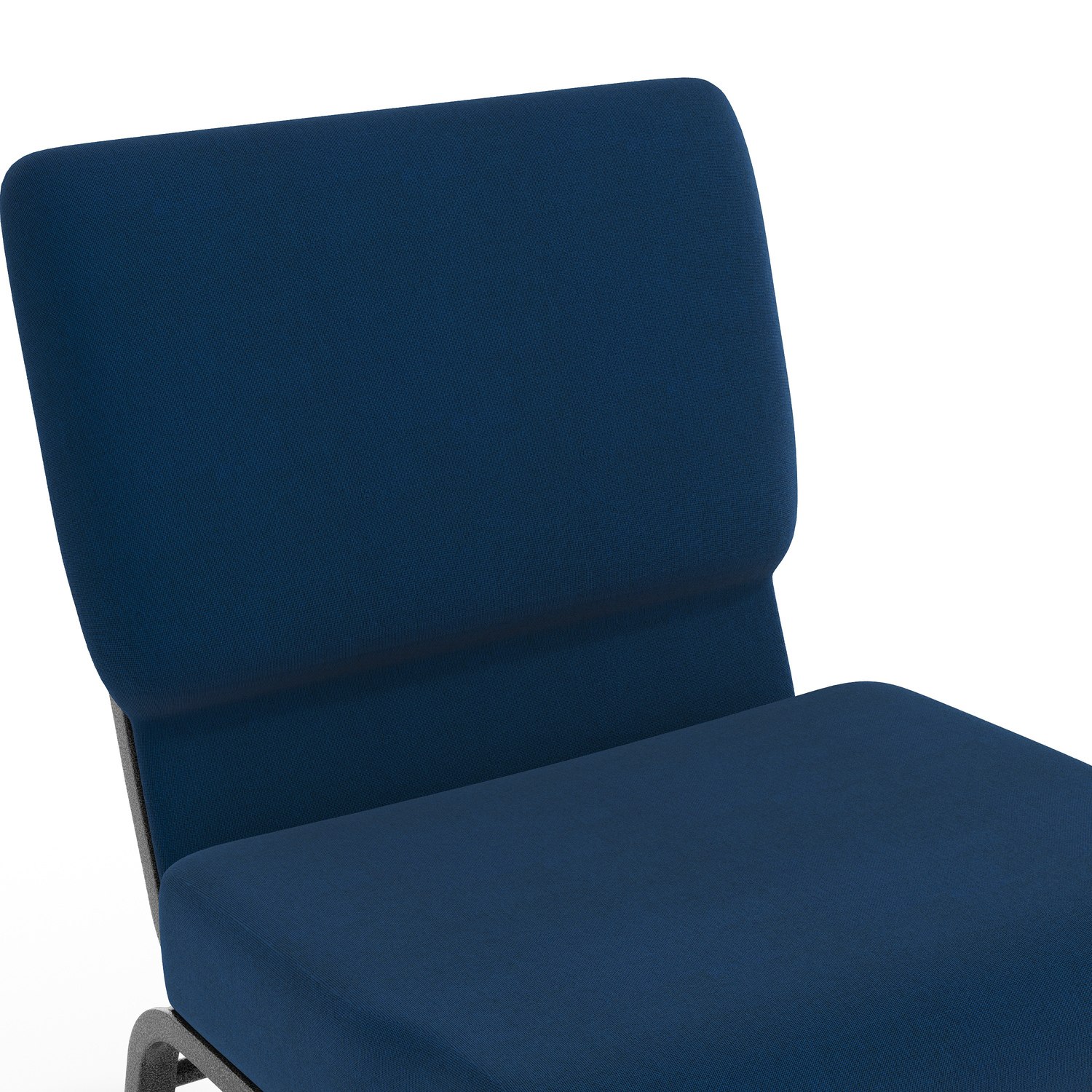 Flash Furniture HERCULES Series 21inW Stackable Church Chair, Navy Blue/Silvervein - Image 13