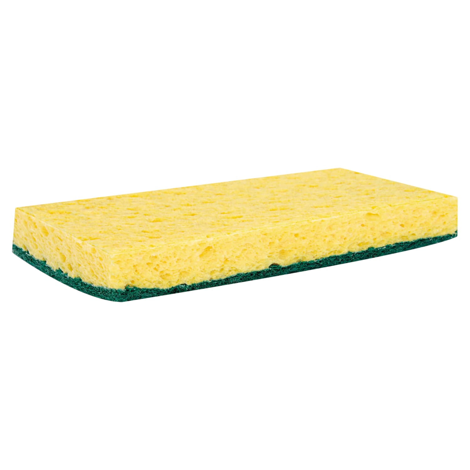 Boardwalk Medium-Duty Scrubbing Sponges, 3 5/8in x 6 1/8in, Yellow/Green, Pack Of 20 Sponges - Image 4