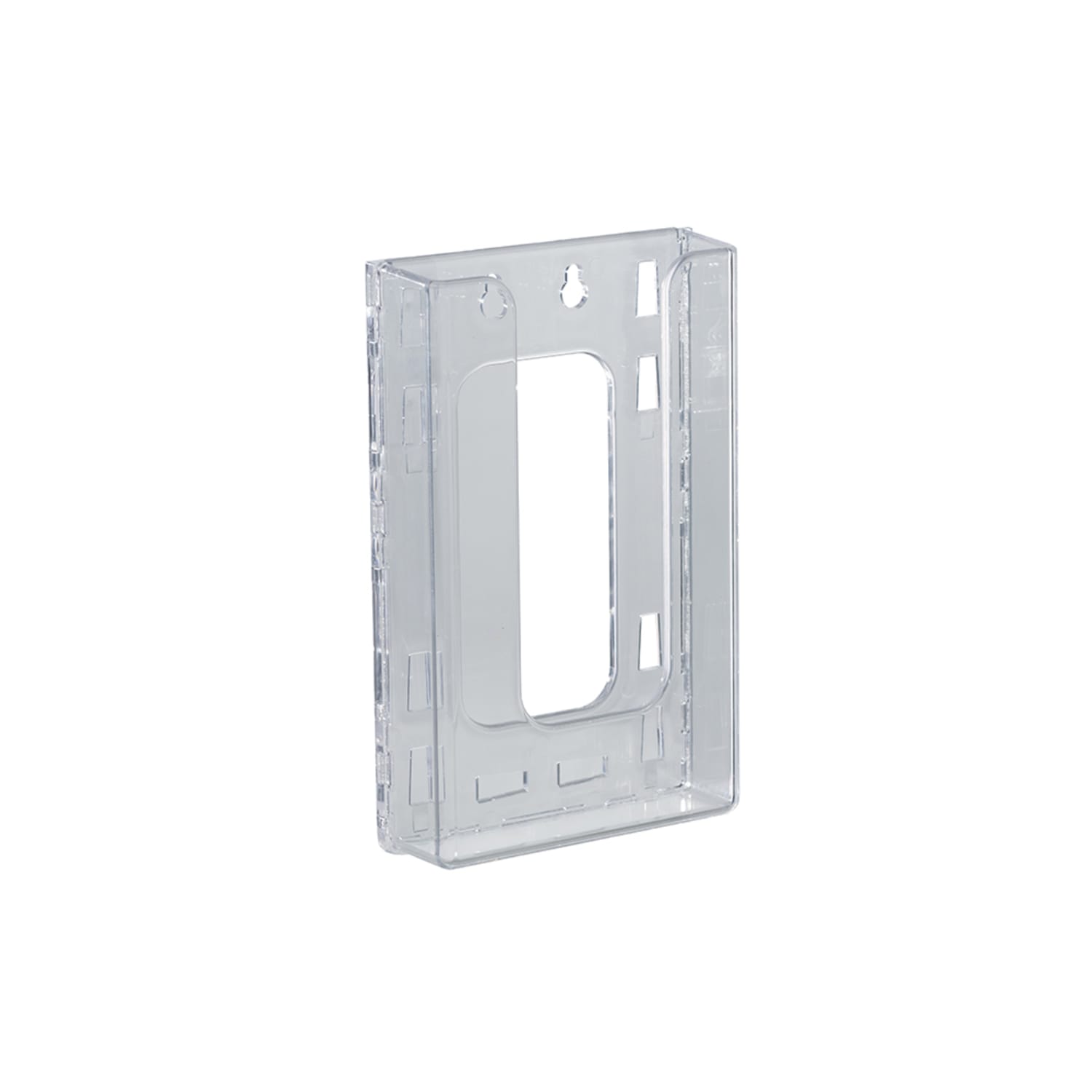 Azar Displays Trifold Wall-Mount Brochure Holders, 7-7/8inH x 4-3/8inW x 1-1/2inD, Clear, Pack Of 10 Holders - Image 3