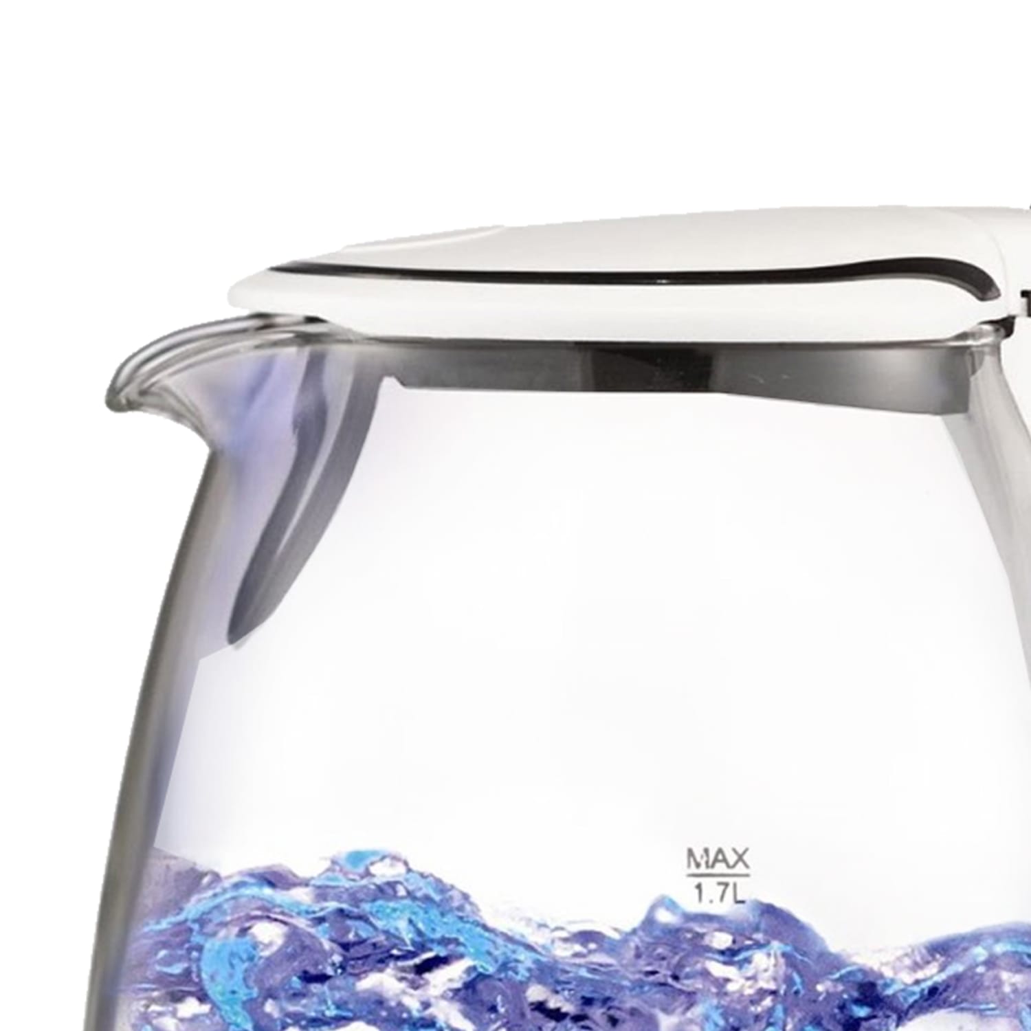 Brentwood Tempered Glass Tea Kettle, 1.7-Liter, White - Image 4