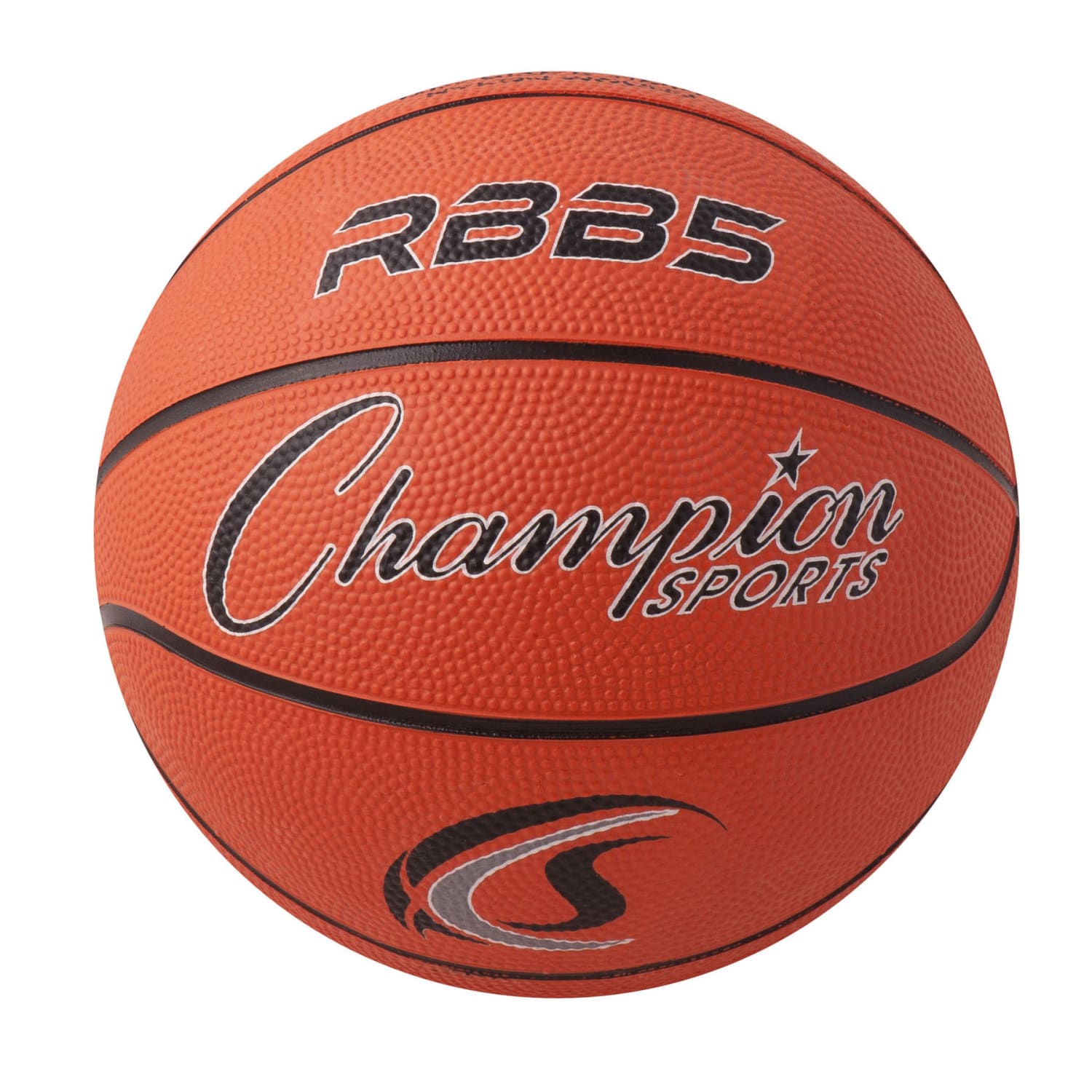Champion Sports Rubber Basketballs, Mini Size 3, Orange/Black, Pack Of 3 Balls - Image 3