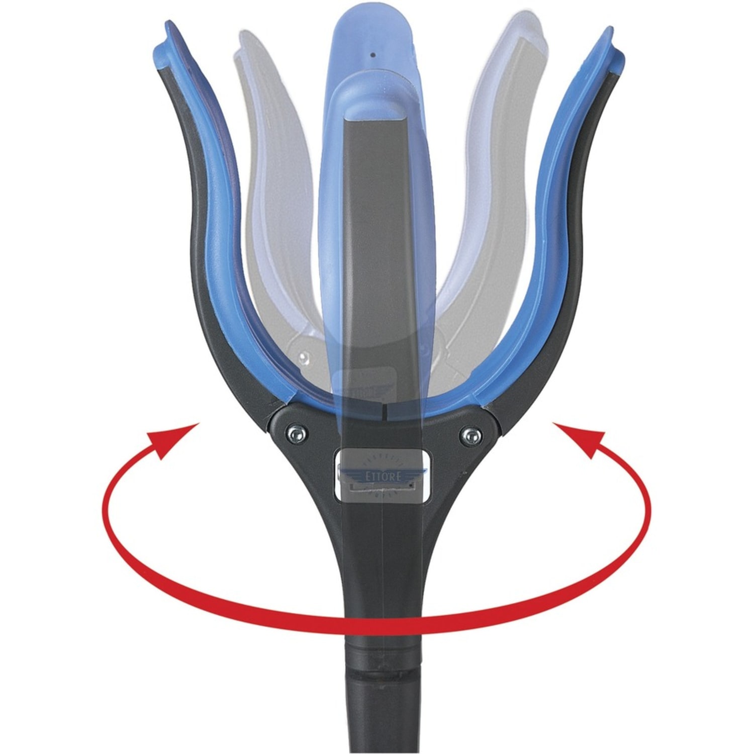 Ettore Grip N Grab Multipurpose Pickup Tool - 50in Length - Blue, Black - Rubber, Aluminum, Plastic - Rust Proof, Comfortable Grip, Lightweight - 1 Each - Image 3